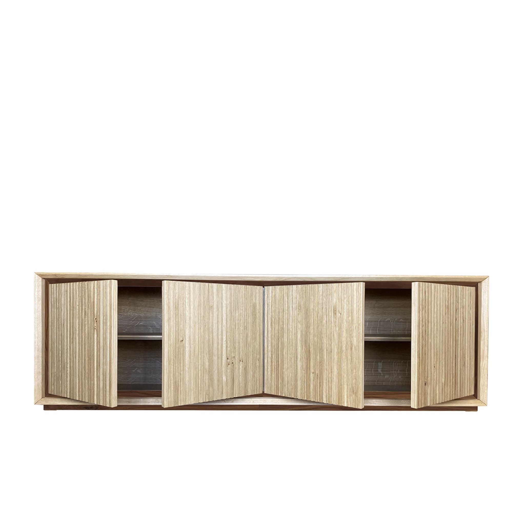 Fuga Noce Uno 4-Door Grooved Sideboard by Mascia Meccani - Alternative view 3