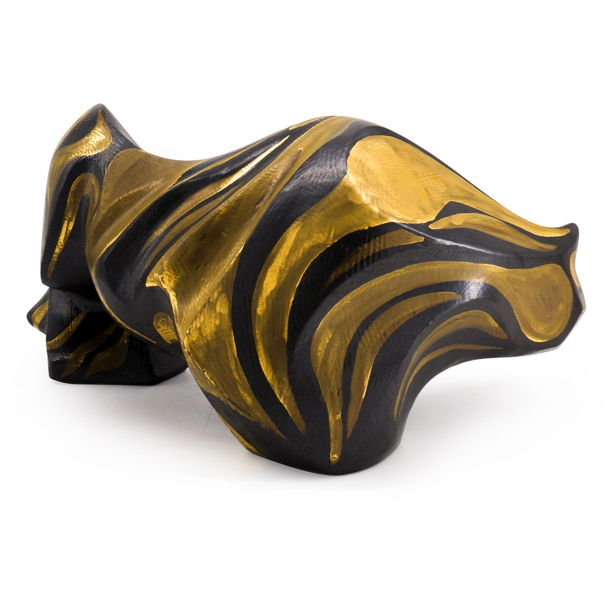 Tora black and gold sculpture - Alternative view 3