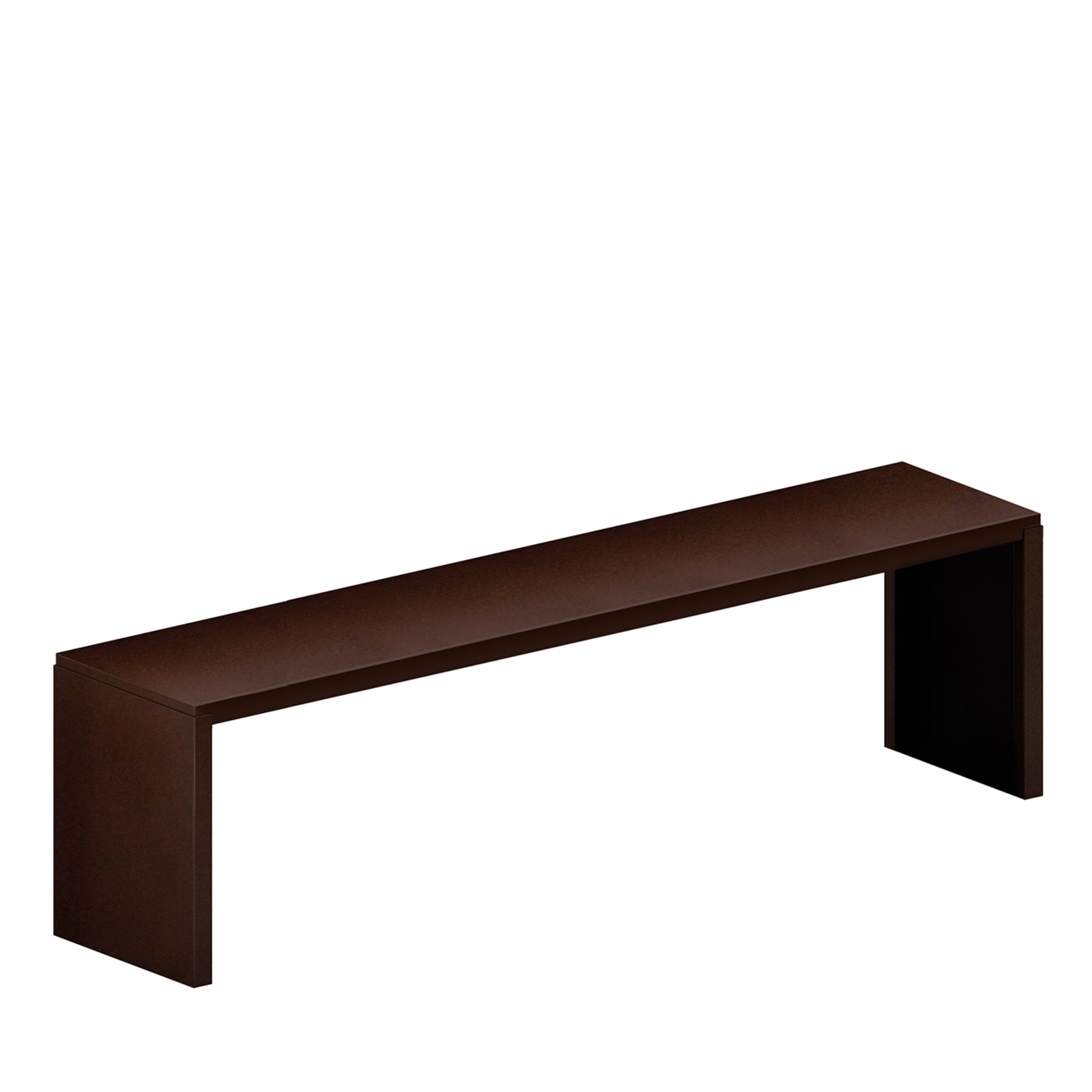 Big Irony Brown Outdoor Bench by Maurizio Peregalli - Main view