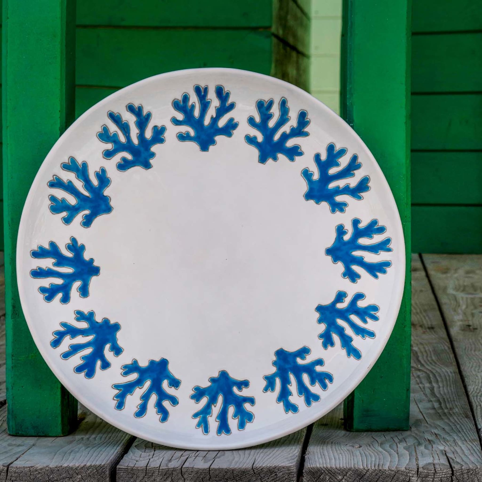 Corallo Turquoise Round Dinner Plate - Alternative view 1