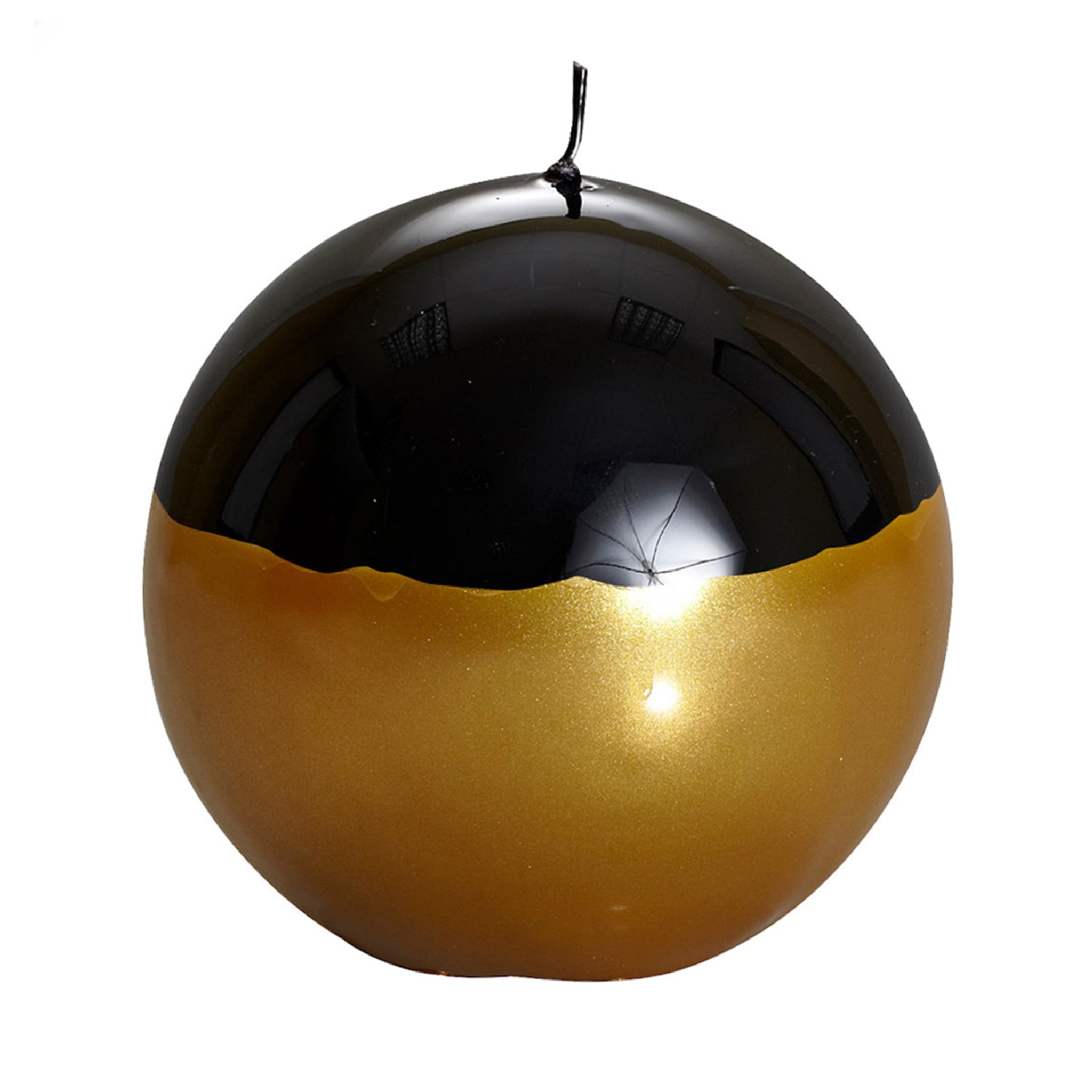 Meloria Spherical Black and Gold Candle/d.150 - Main view