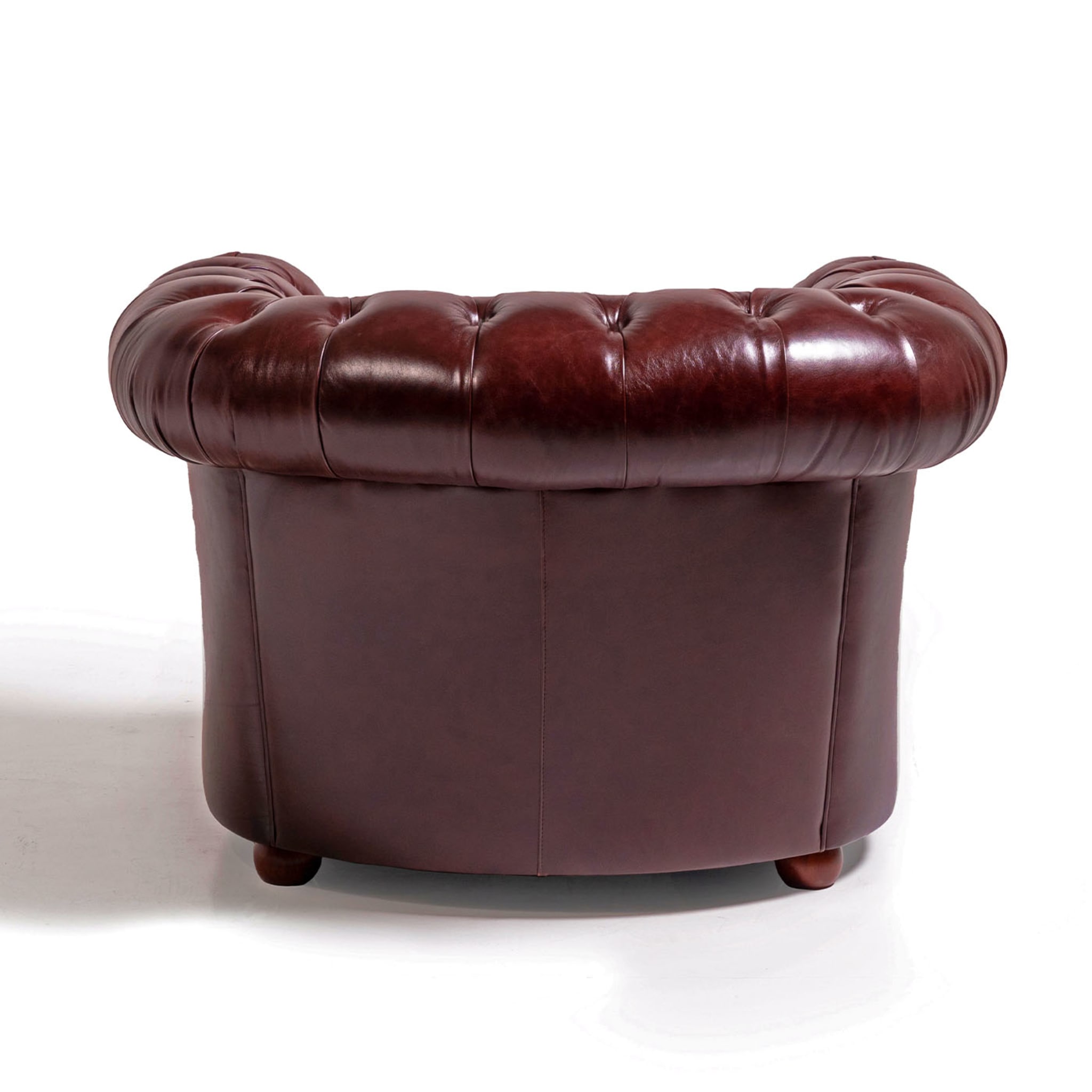 Chesterfield Ruby Leather Armchair Tribeca Collection - Alternative view 2
