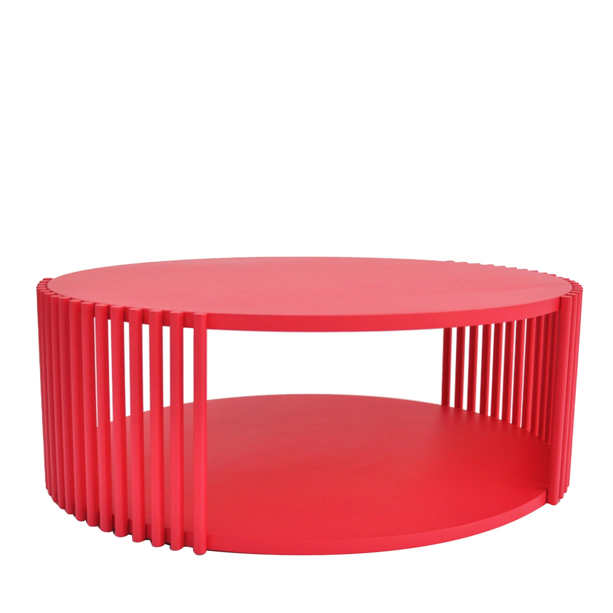 Palafitte Grande table basse en durmast rouge - Vue principale