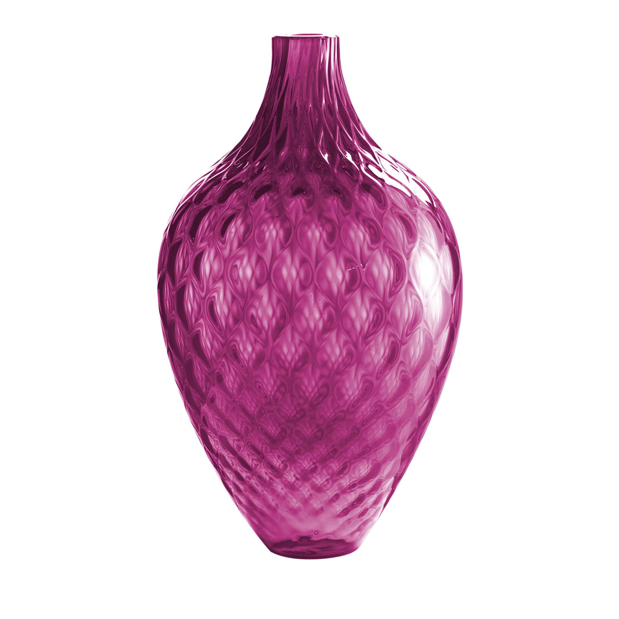 Samarcanda Tall Balloton Ruby-Red Decorative Vase - Main view