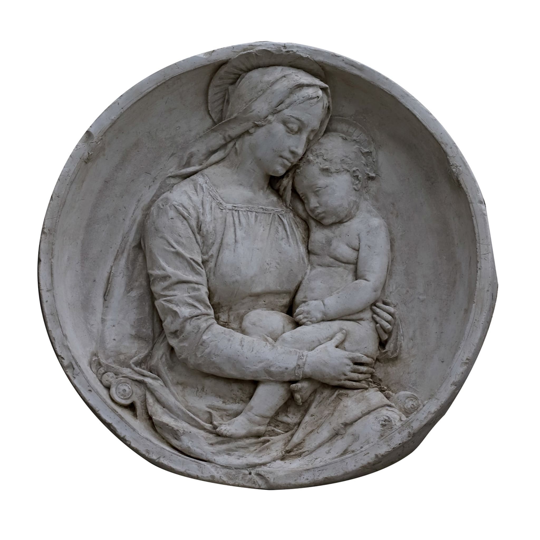 Madonna con Bambino Tondo a basso rilievo - Vista principale