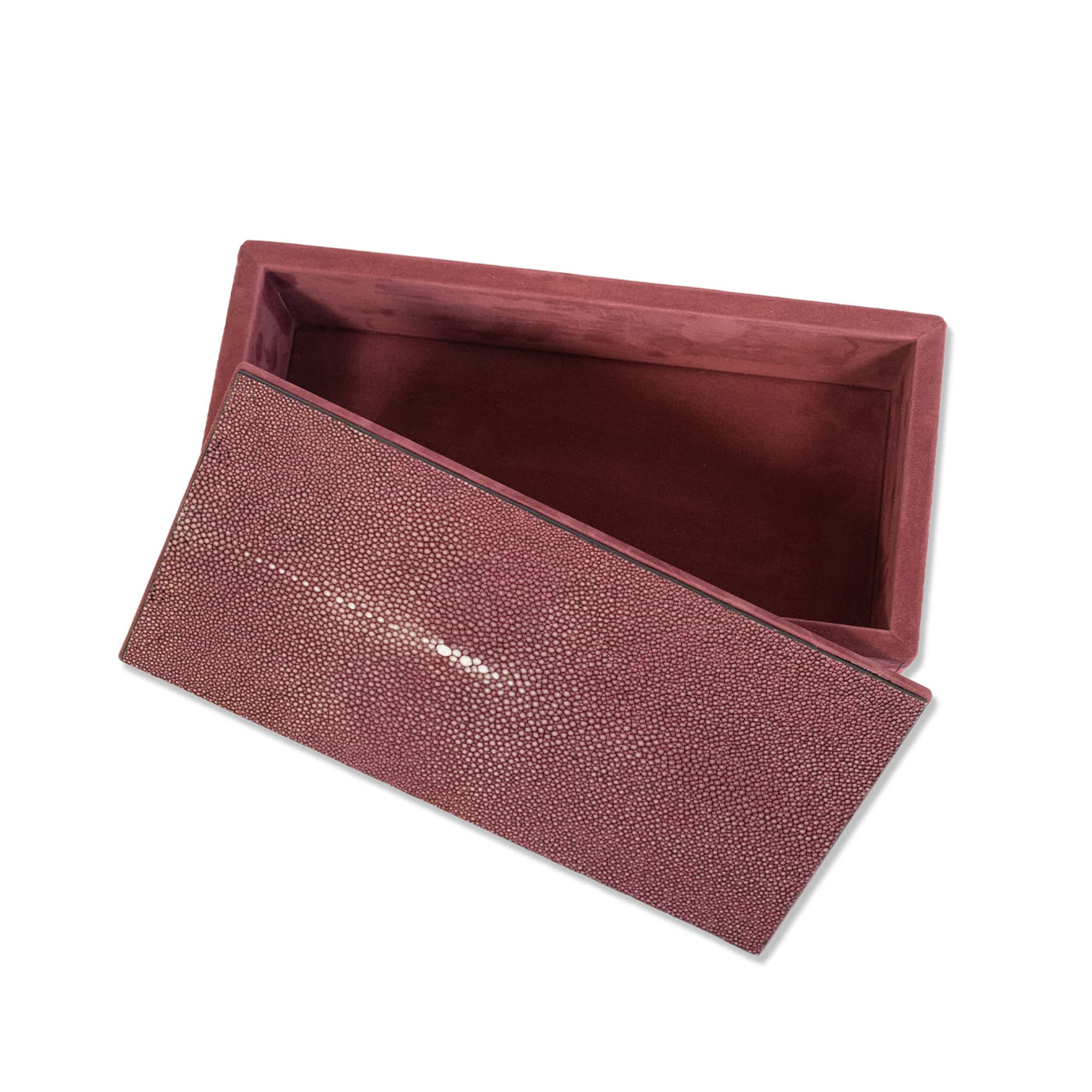 Stingray Persian Red Nubuck Leather Box - Alternative view 5