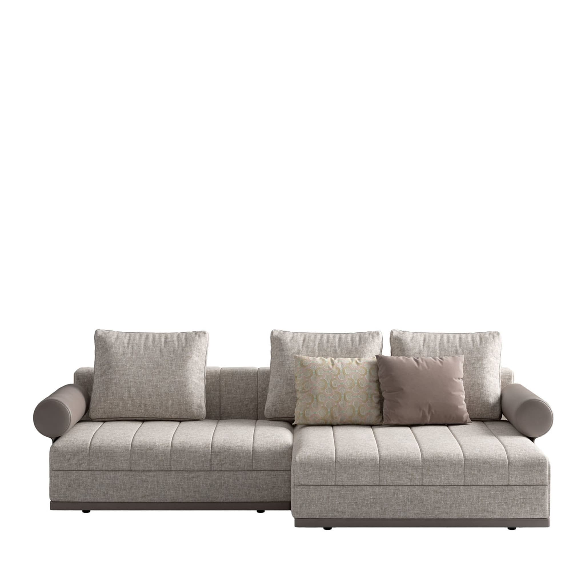 Gray & Beige Modular Sofa - Main view
