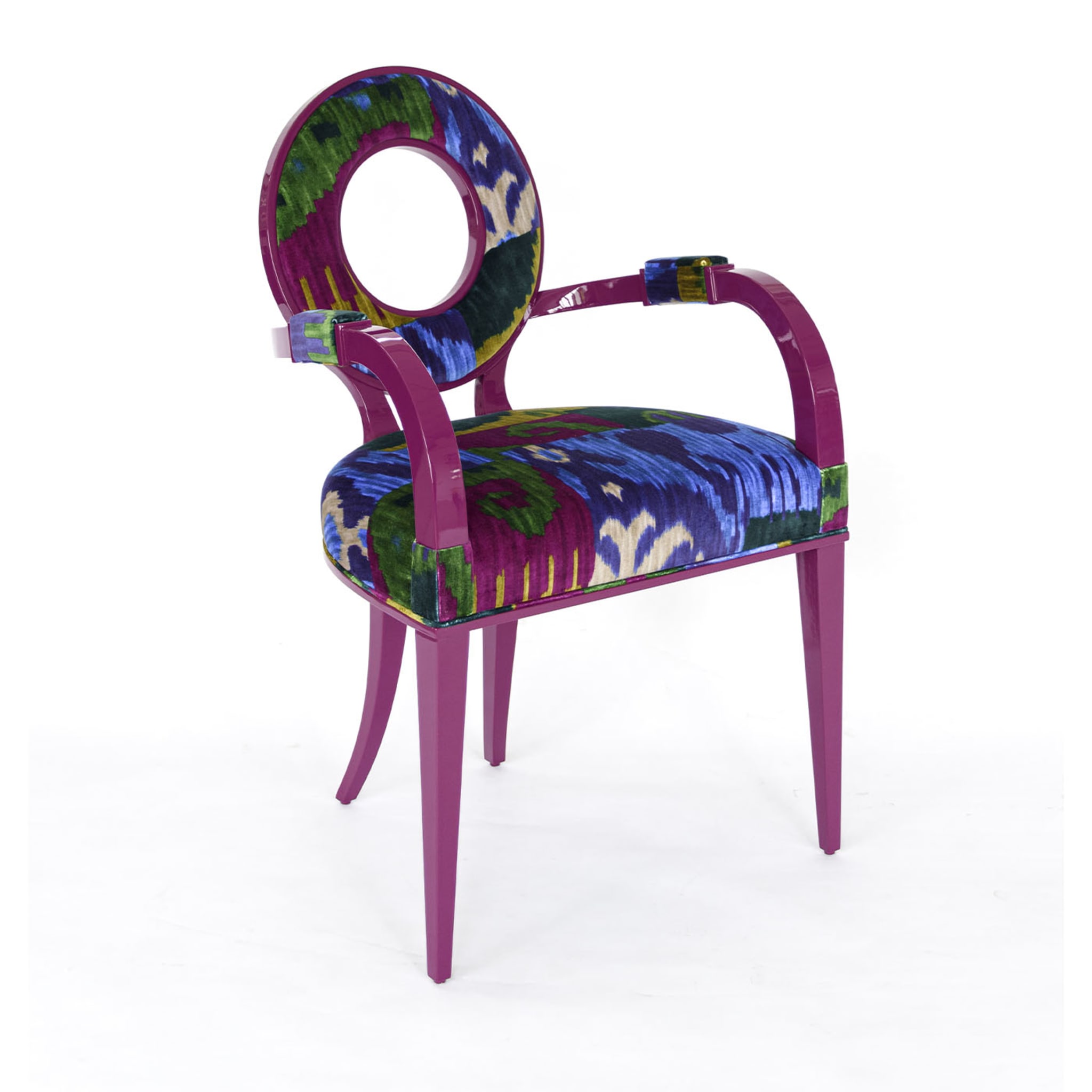 New Moon Magenta Chair With Armrests - Alternative view 4