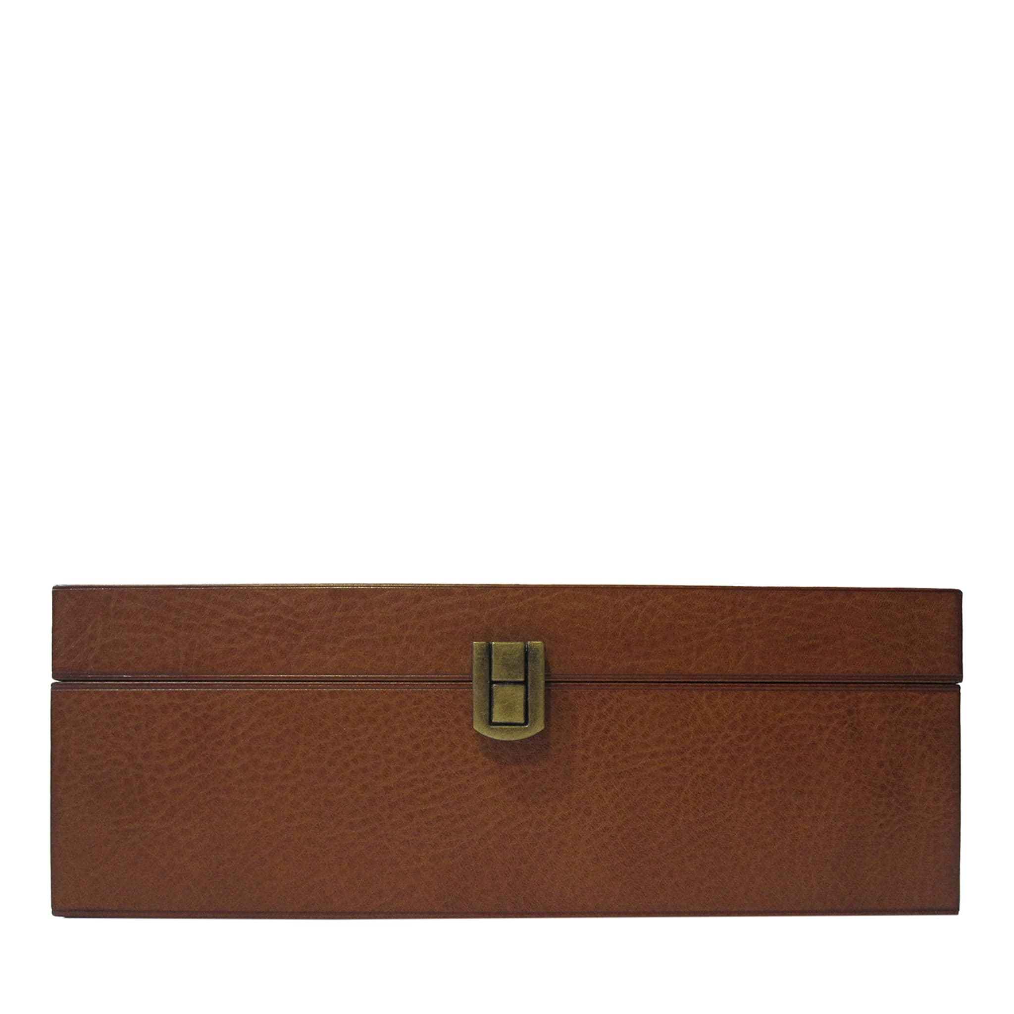 Brown Leather Jewelry Box - Main view