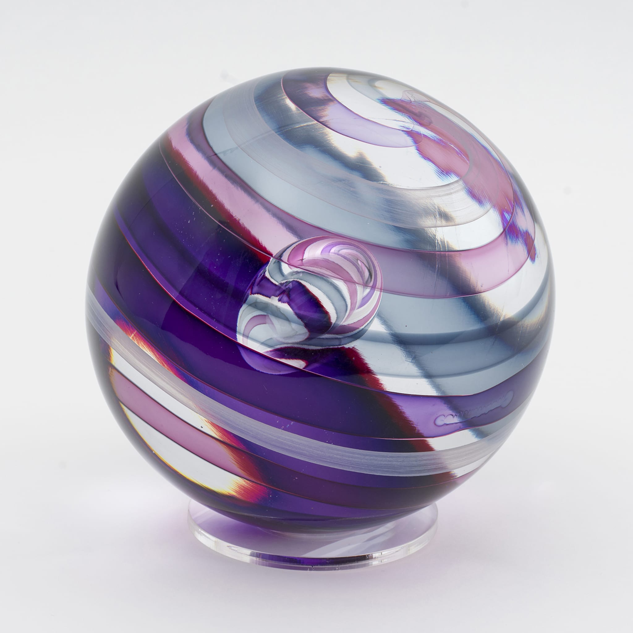 Purple Glass Sphere - Alternative view 3