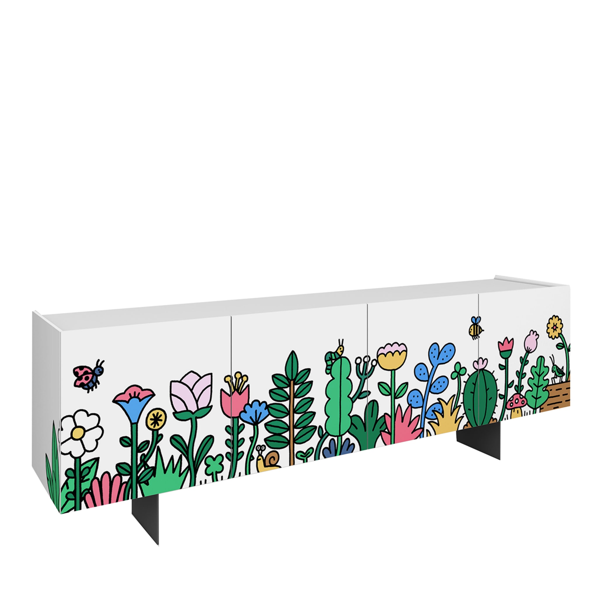 Flowers 4-Door Sideboard by Mauro Gatti - Main view