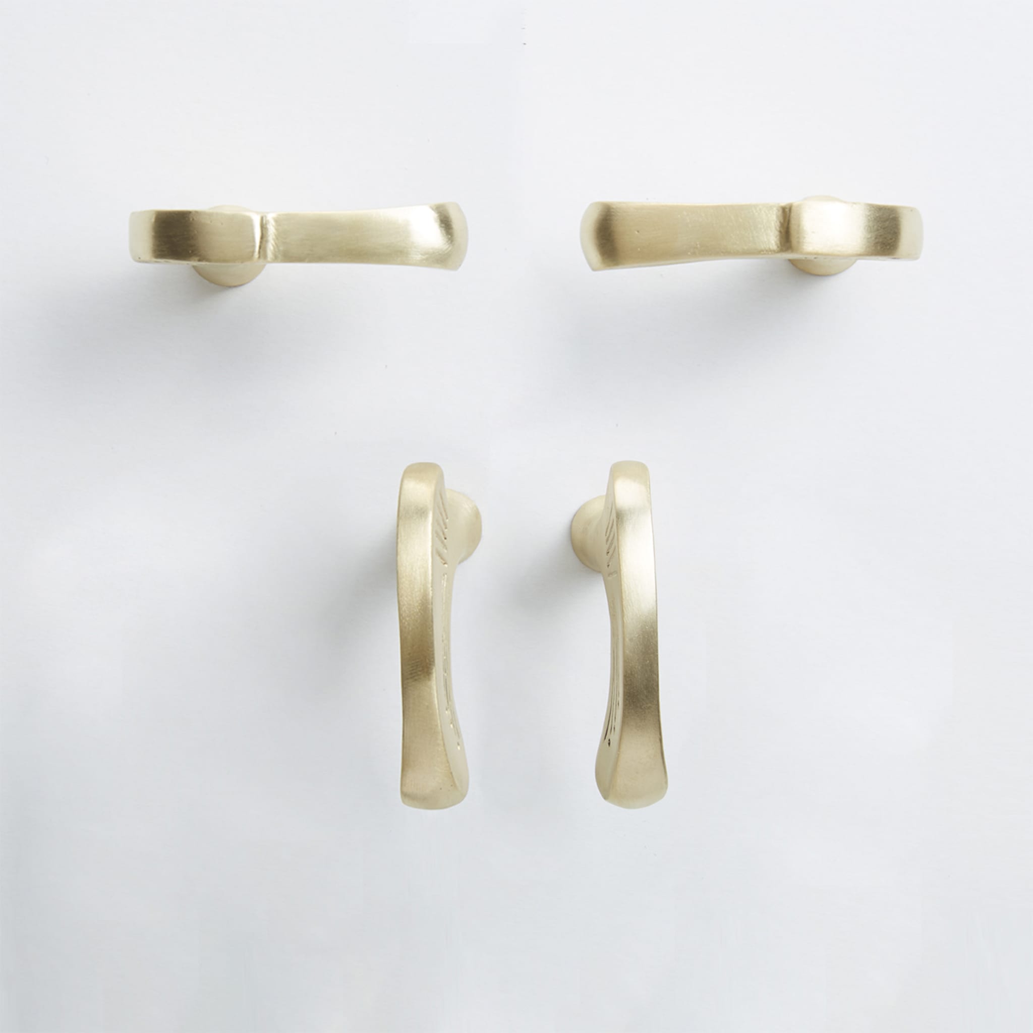 Inca Evolution Set of 4 Brass Door Knobs #1 by Nicole Valenti - Alternative view 1