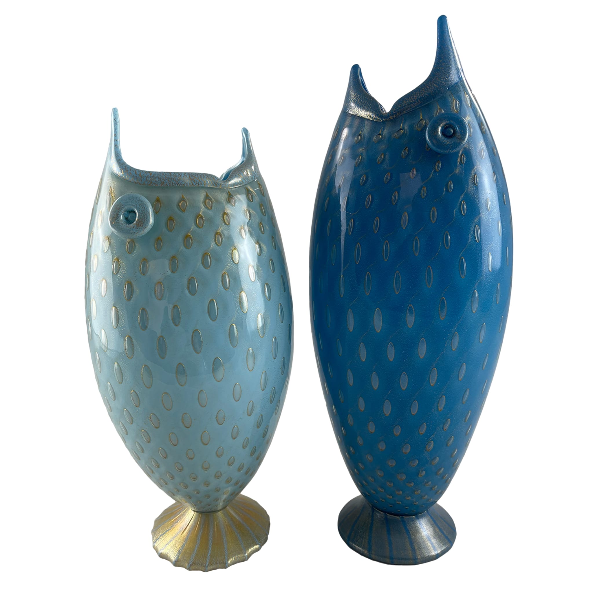 Pesce Zoomorphic Blue Glass Vase - Alternative view 4