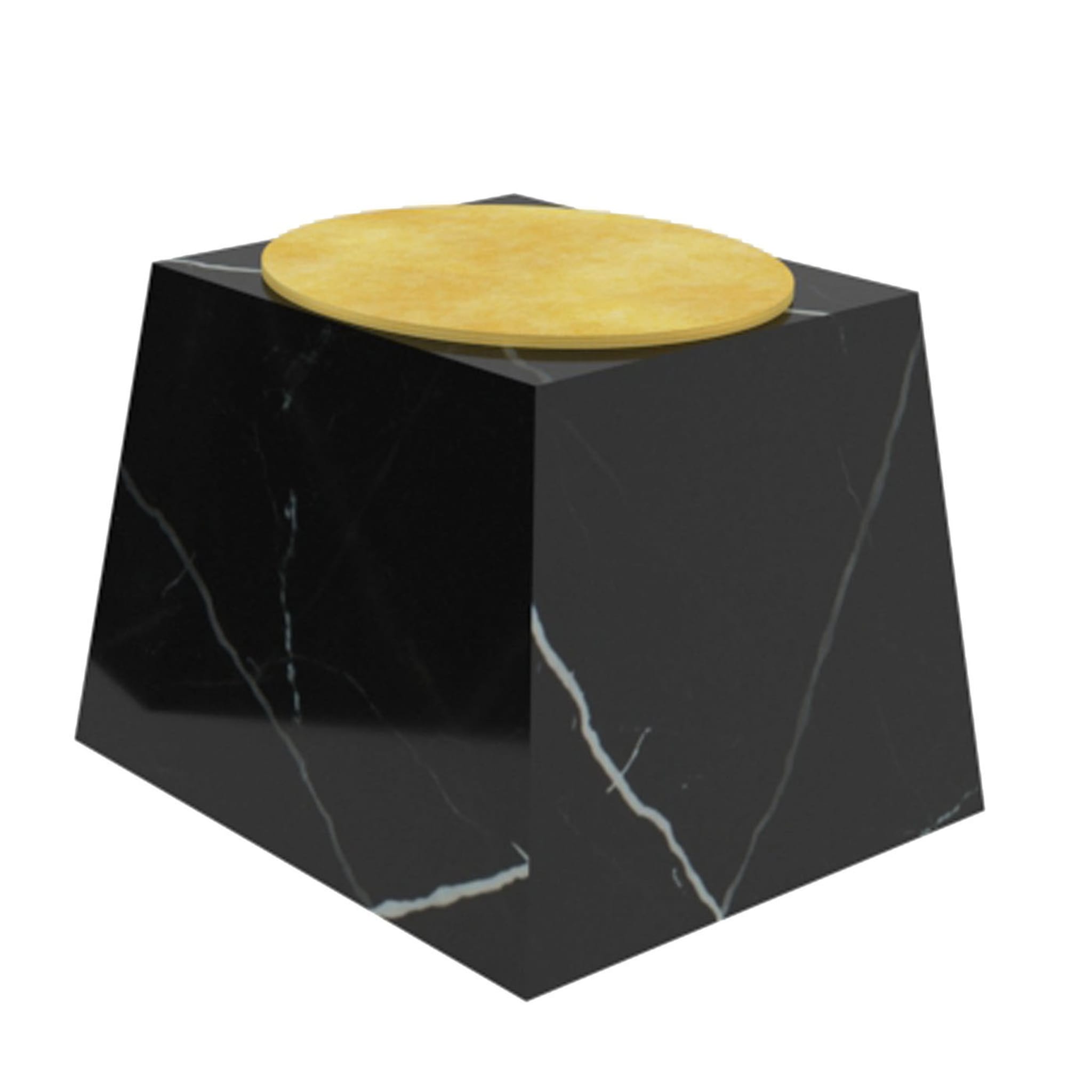 Trape Marquinia Stool with Yellow Seat by Sid&sign - Main view