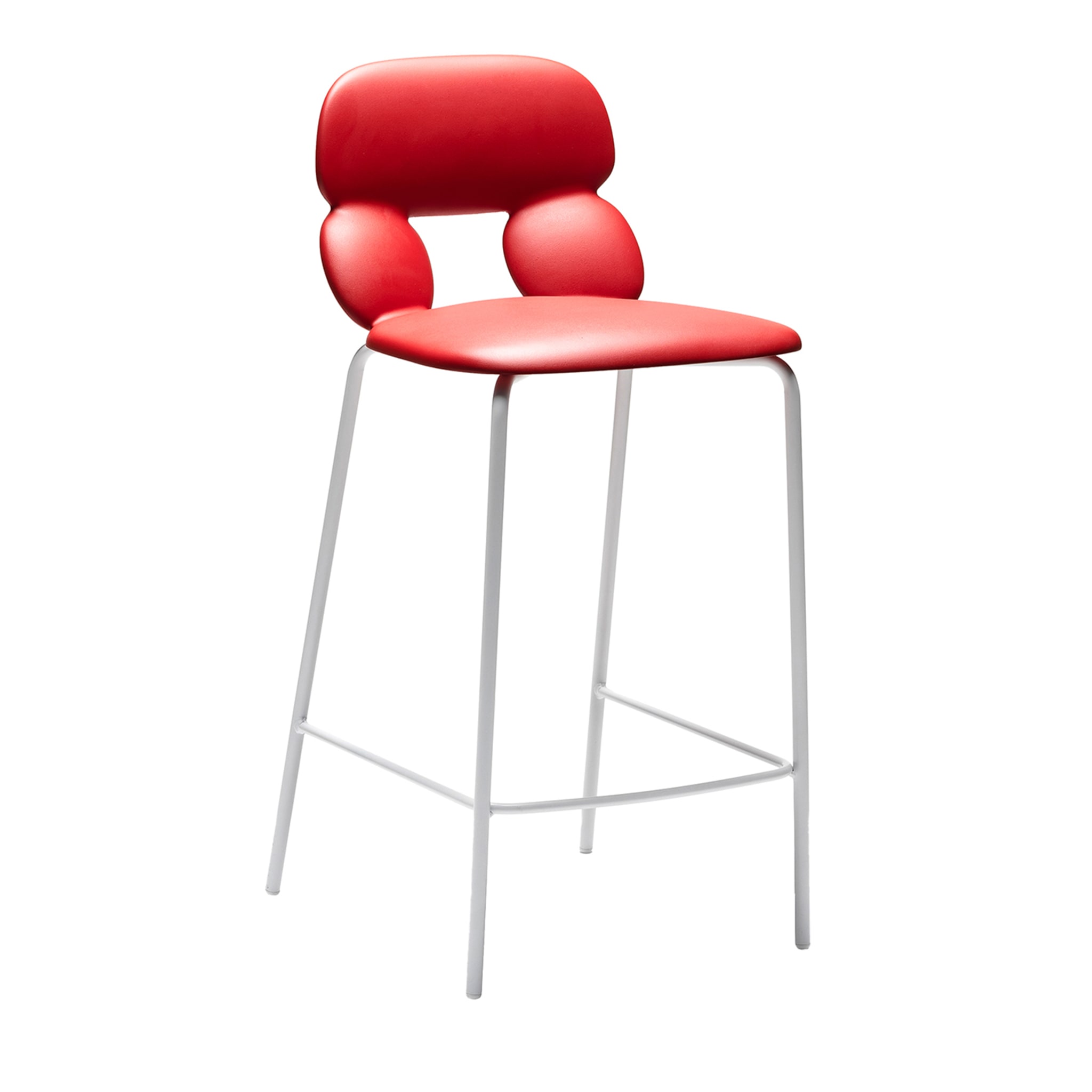 Nube SG-65 Red Bar Stool by Roberto Paoli - Main view