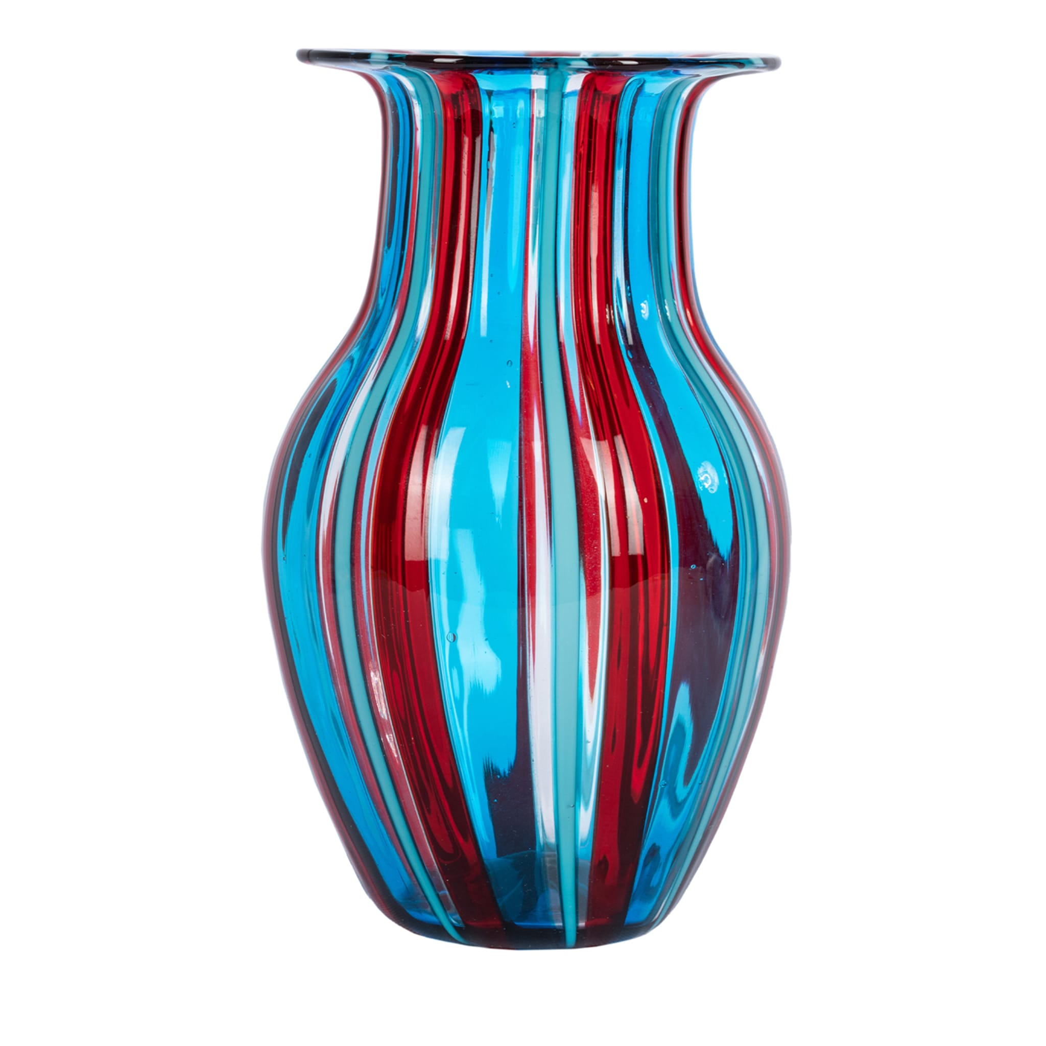 Camp Red and Light Blue Vase - Main view