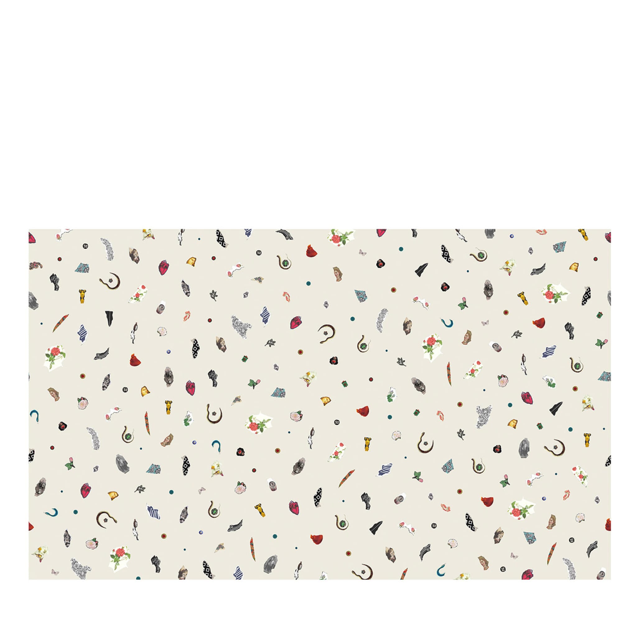 03 Alphabet Cream Wallpaper - Vue principale