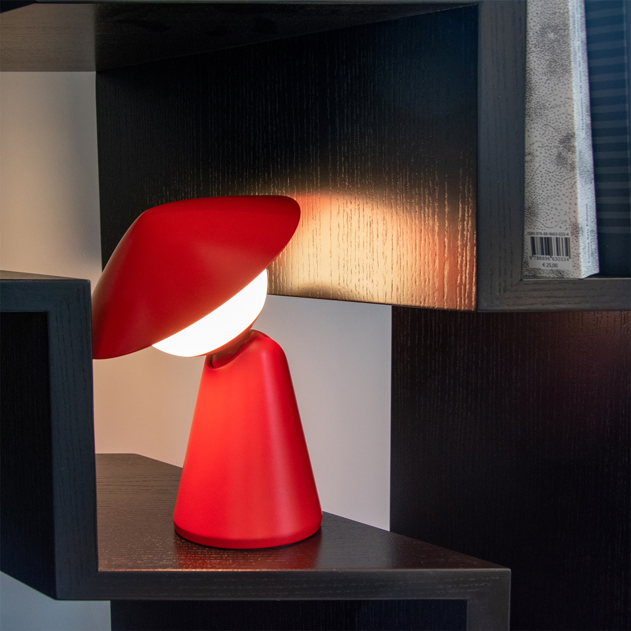 Red Puddy Rechargeable Table Lamp by Albore Design - Alternative view 1