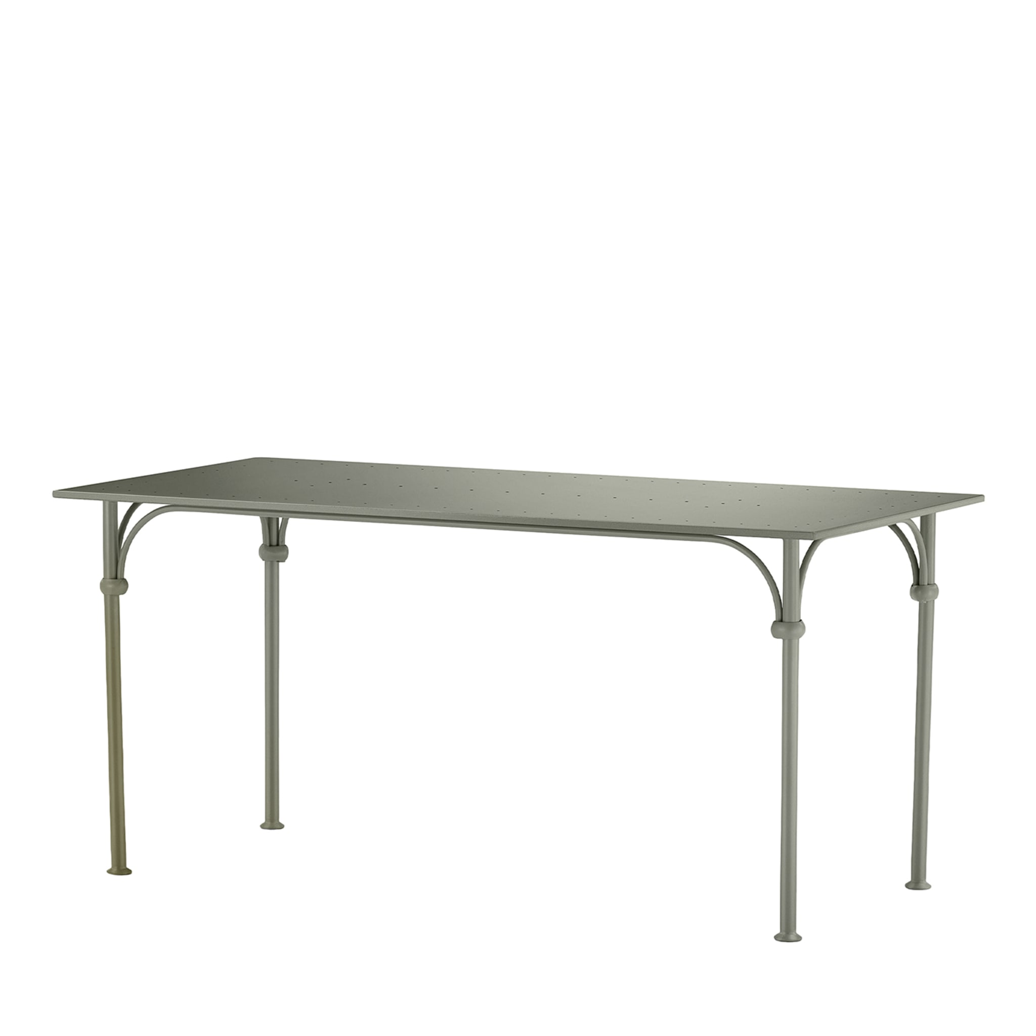 Tavolario Wrought Iron Sage-Green Rectangular Table - Main view