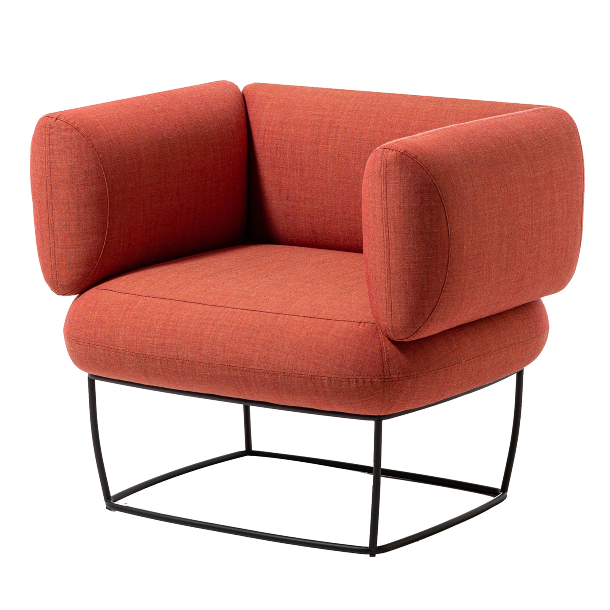 Bernard Orange Small Armchair - Main view