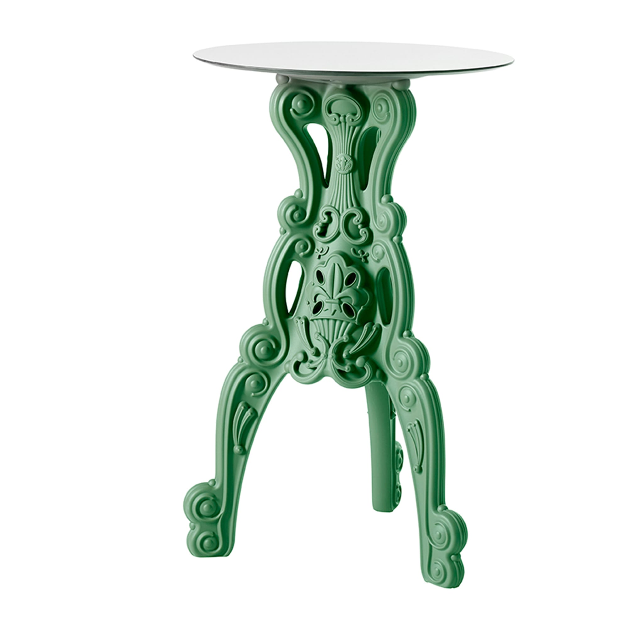 Master of Love Green Bistro Table with Round Top - Main view