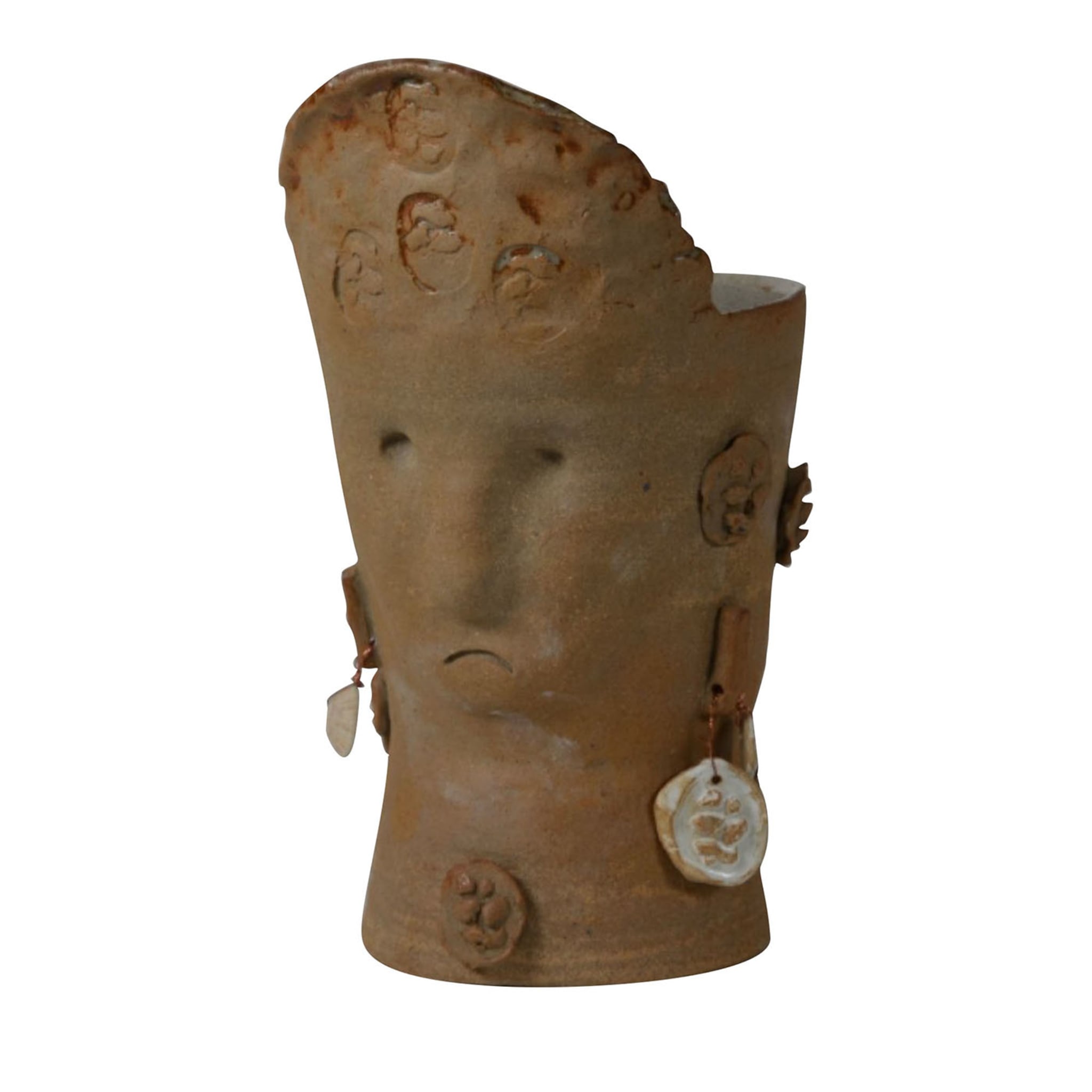 Vaso scultoreo Maschera II - Vista principale