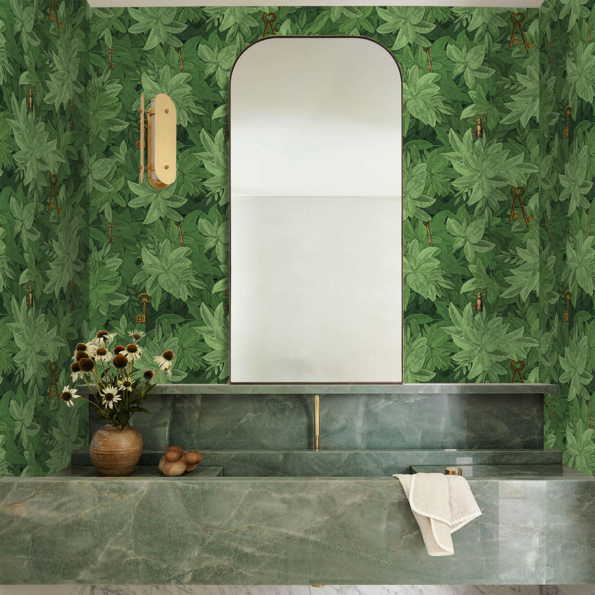 Green Ivy Leaves Wallpaper - Alternative view 4
