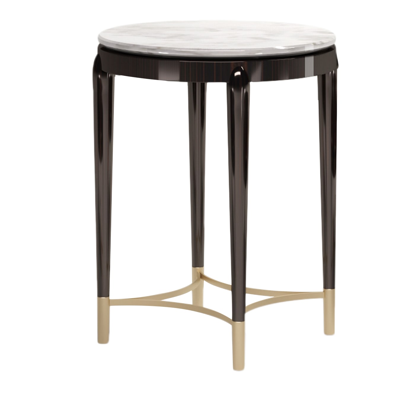 Oscar Marble Top Tall Side Table - Minotti Collezioni