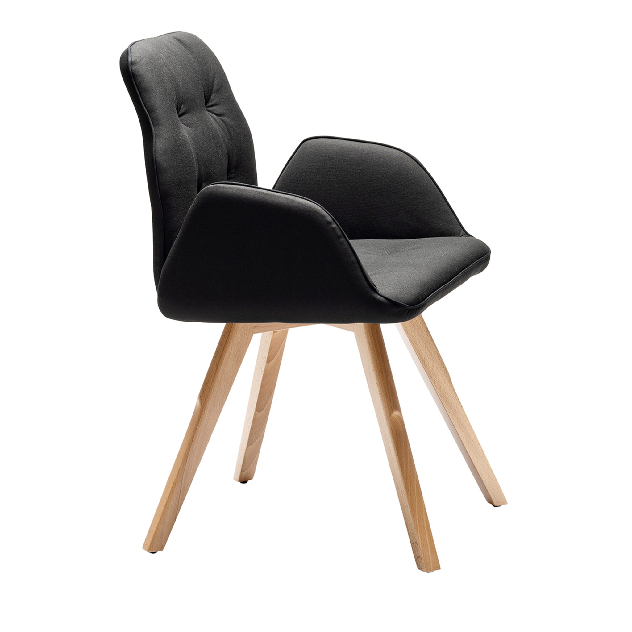 Betibù SP Black Chair by Dario Delpin - Main view