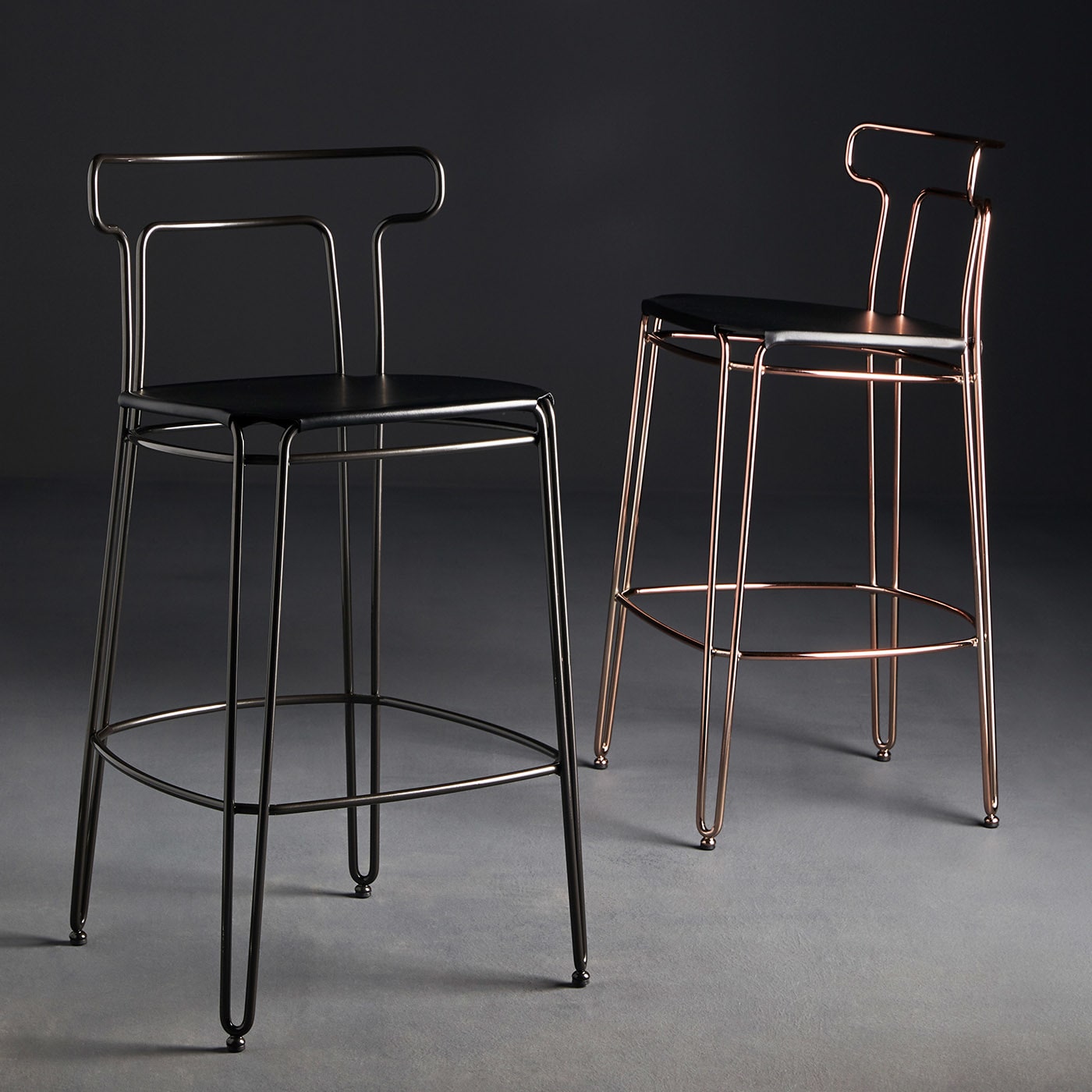 Jackie.ss Black Stool by S. Grassi - Colico