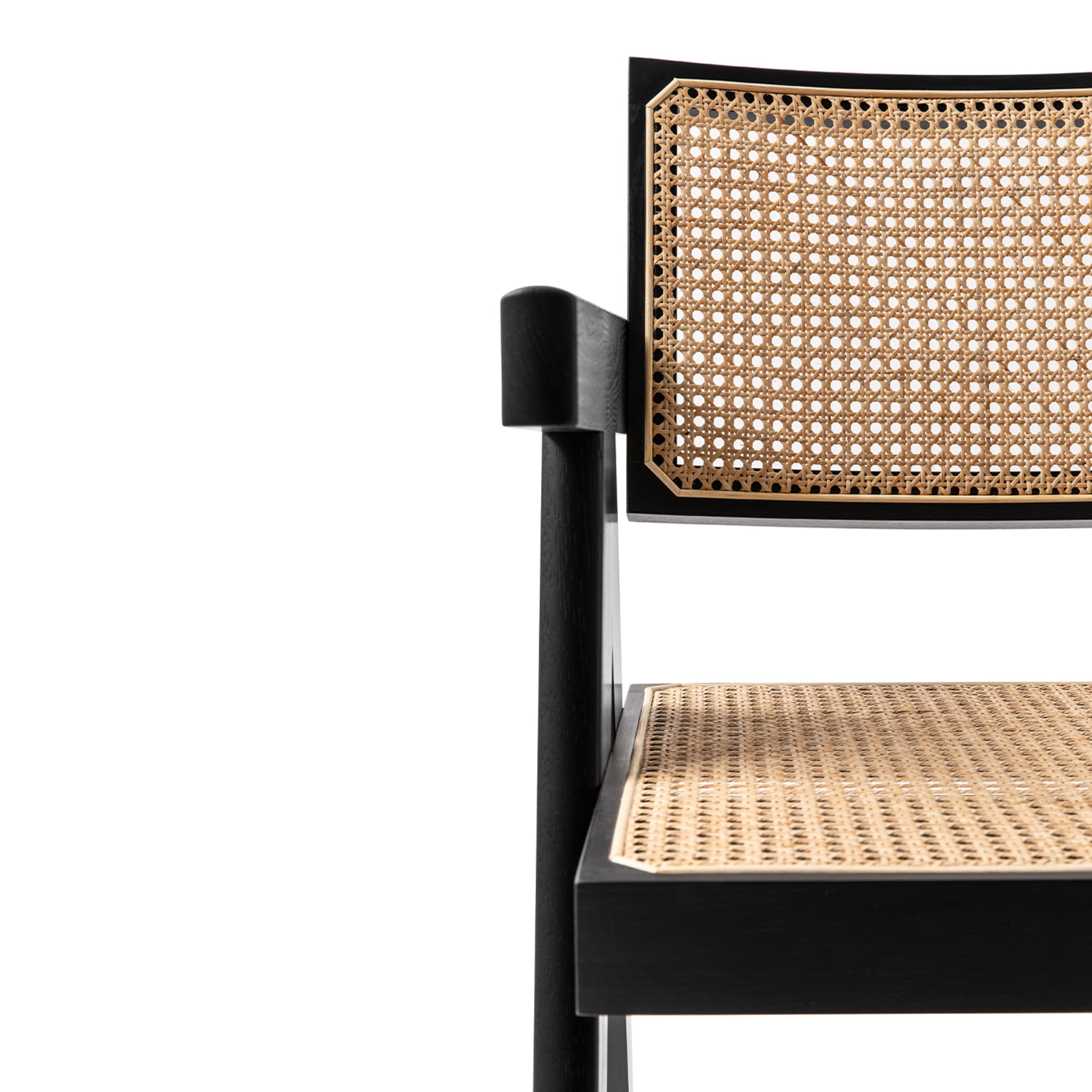Capitol Complex Office Chair, Hommage à Pierre Jeanneret – Vienna Straw Seat - Alternative view 1