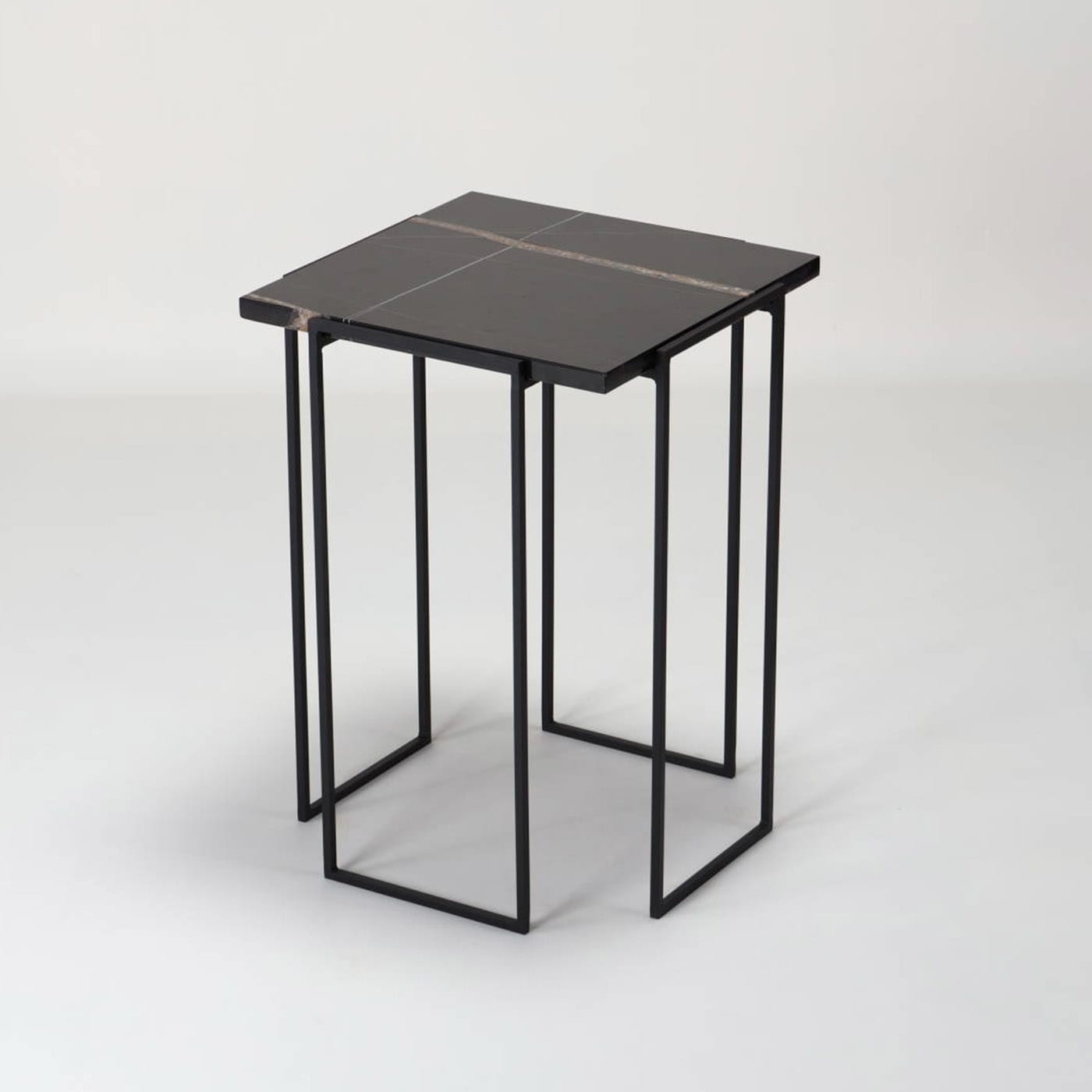 Kaus Black Nero Noir Side Table - DF DesignLab