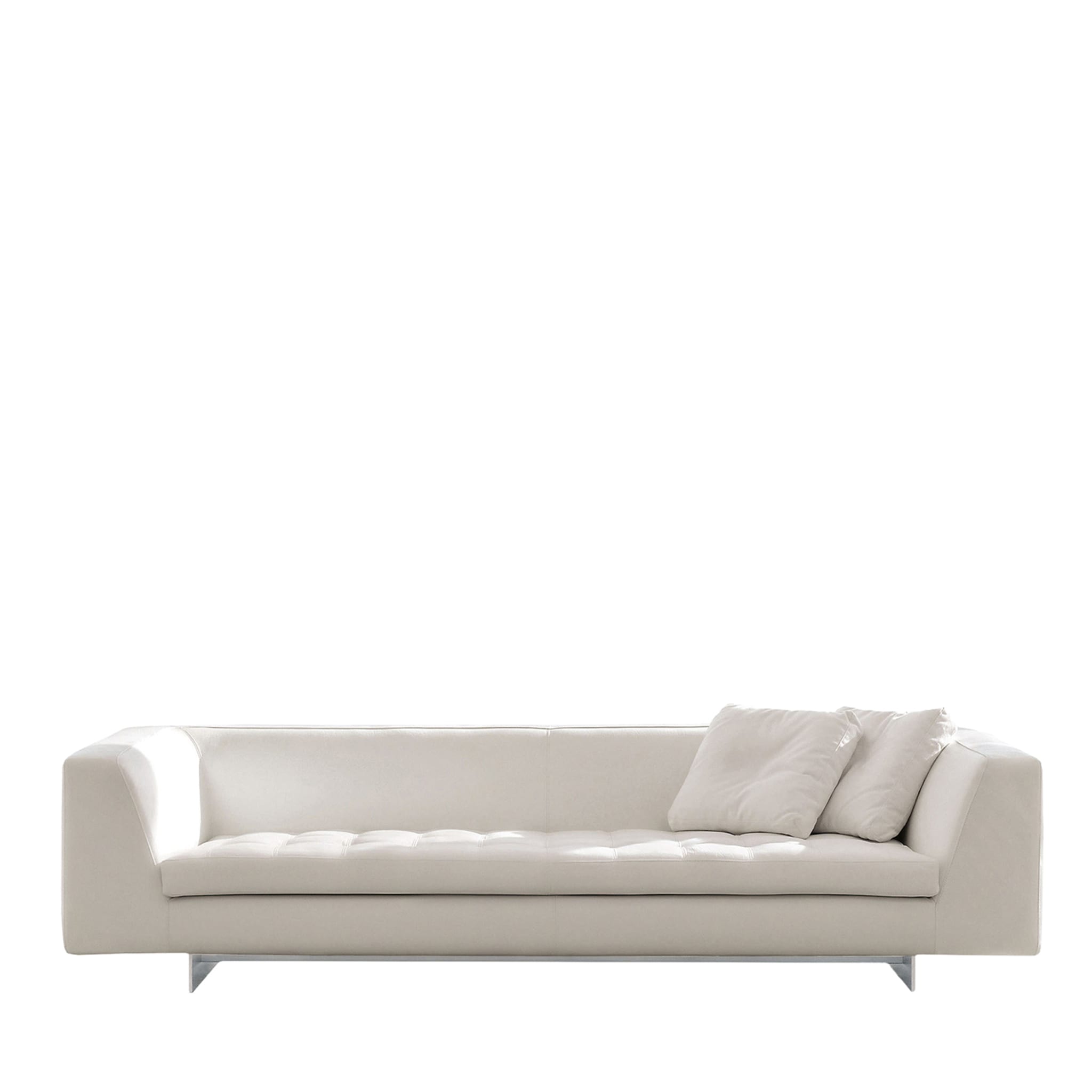 Haero White-Leather Sofa by Giuseppe Bavuso - Main view