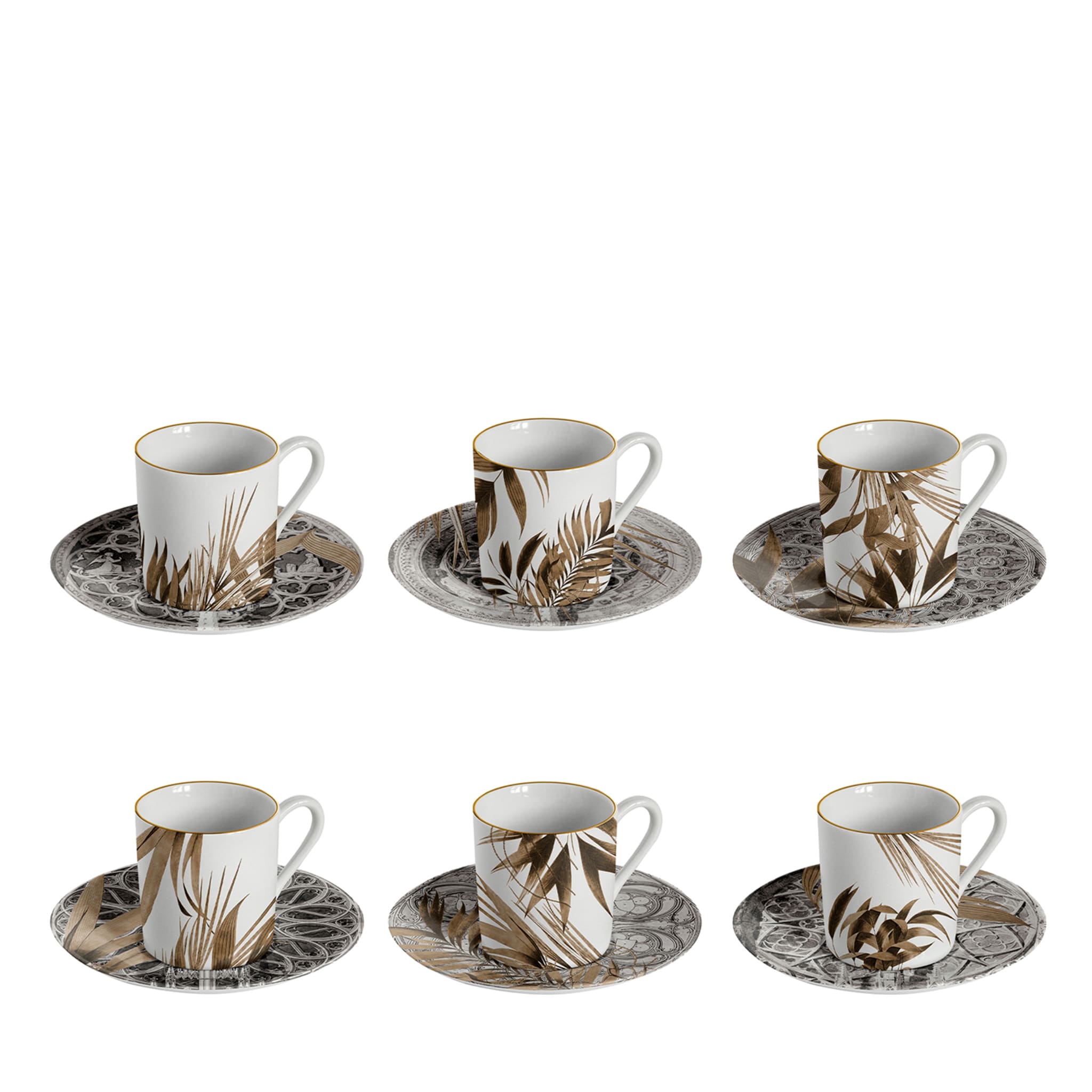 Il Duomo Che Non C'È Set Of 6 Porcelain Espresso Cups - Main view