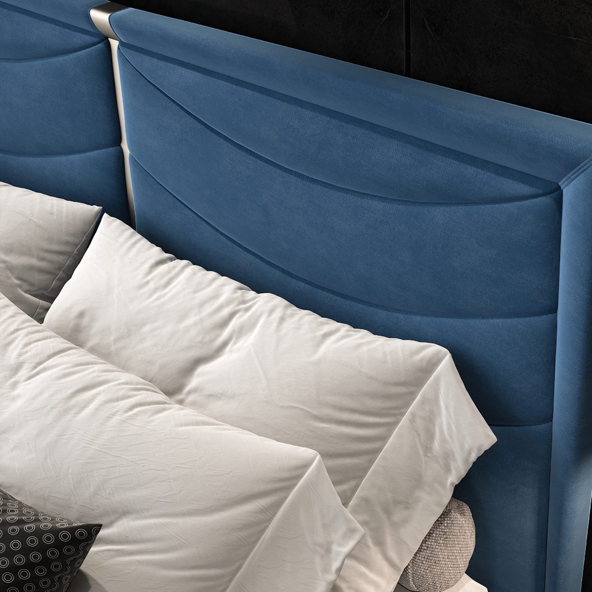 Deseo Blue Double Bed - Alternative view 2