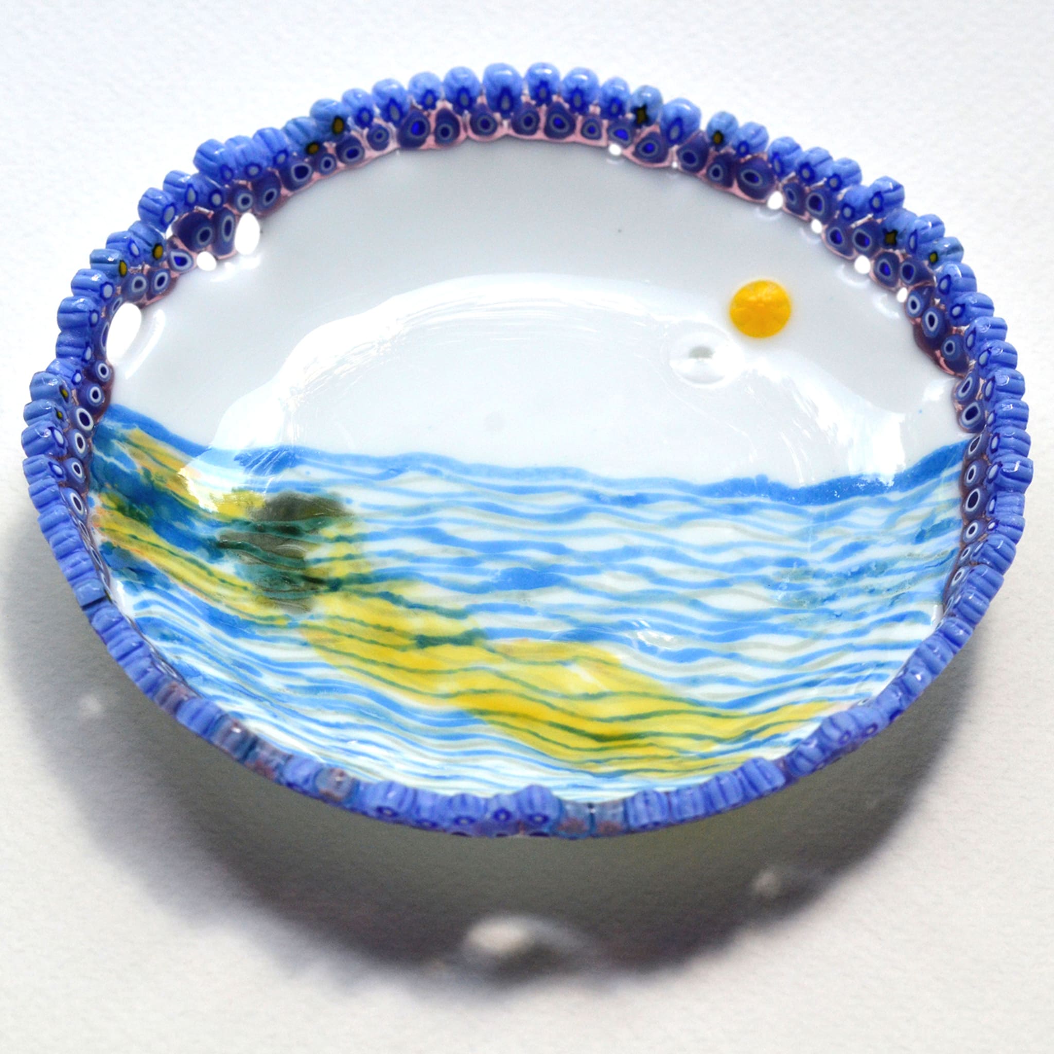 Swimmer Murrine Glass Decorative Plate - Alternative view 4