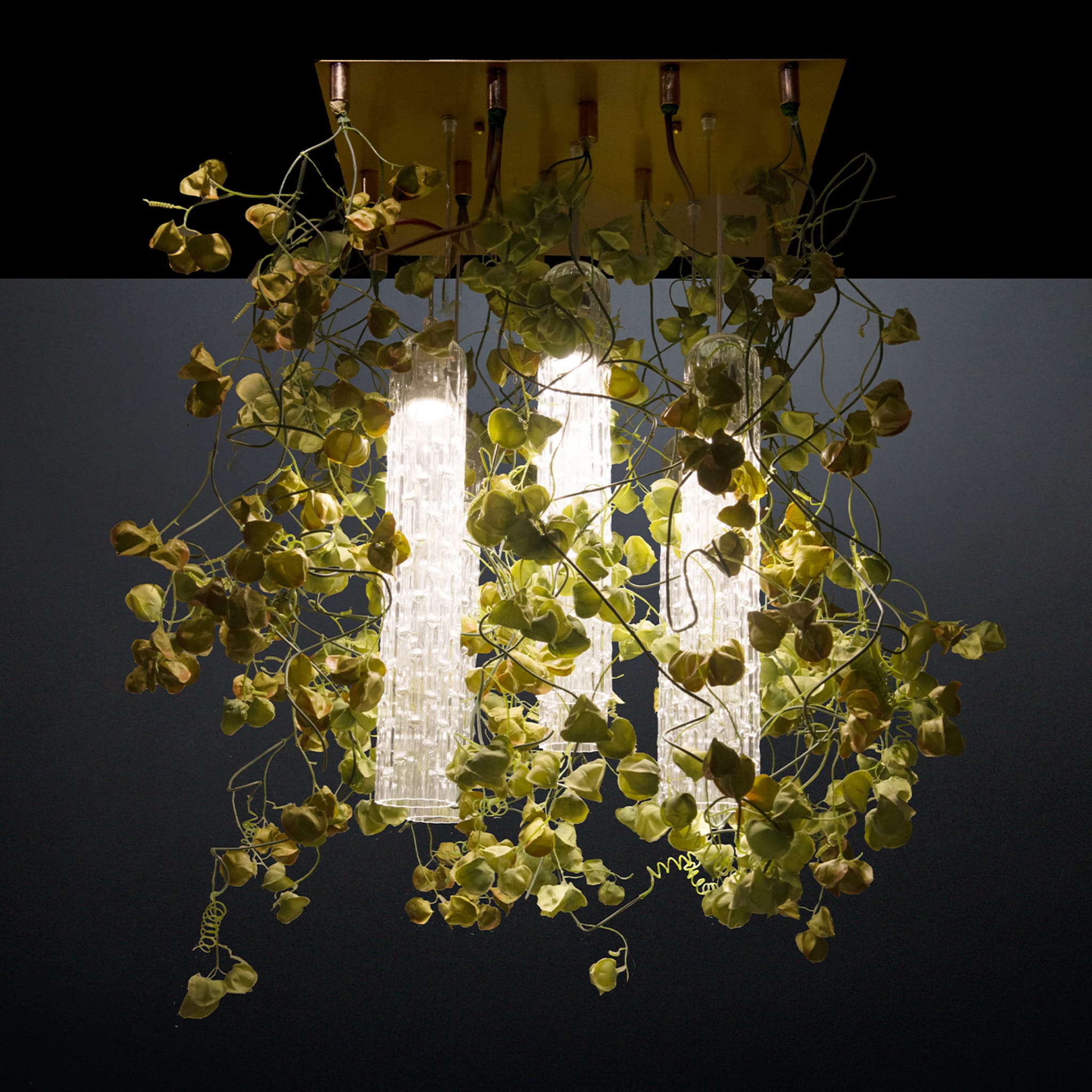 Flower Power Physalis Large Square Chandelier - Alternative view 1