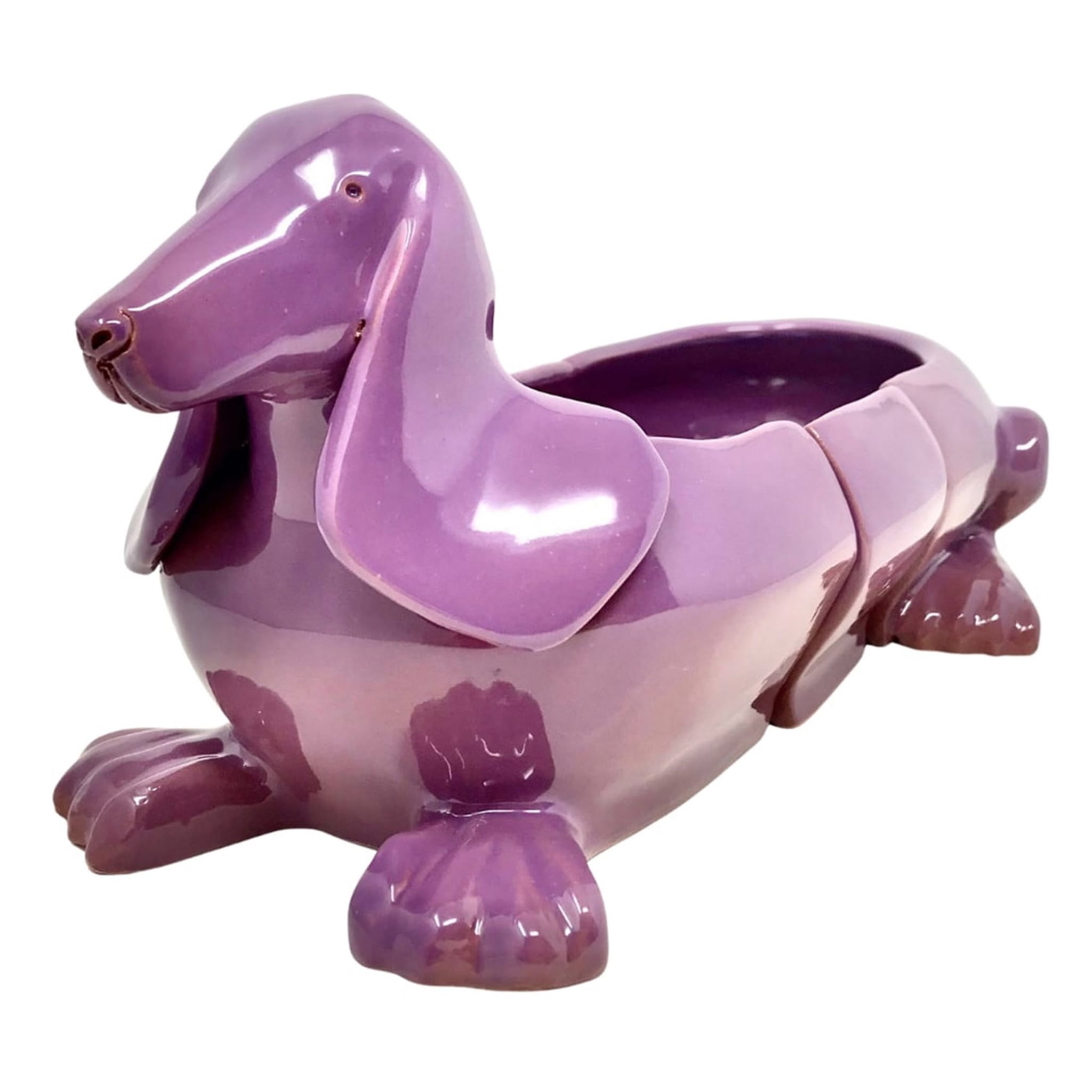 Gamelle pour chien violette en 3 parties - Vue principale