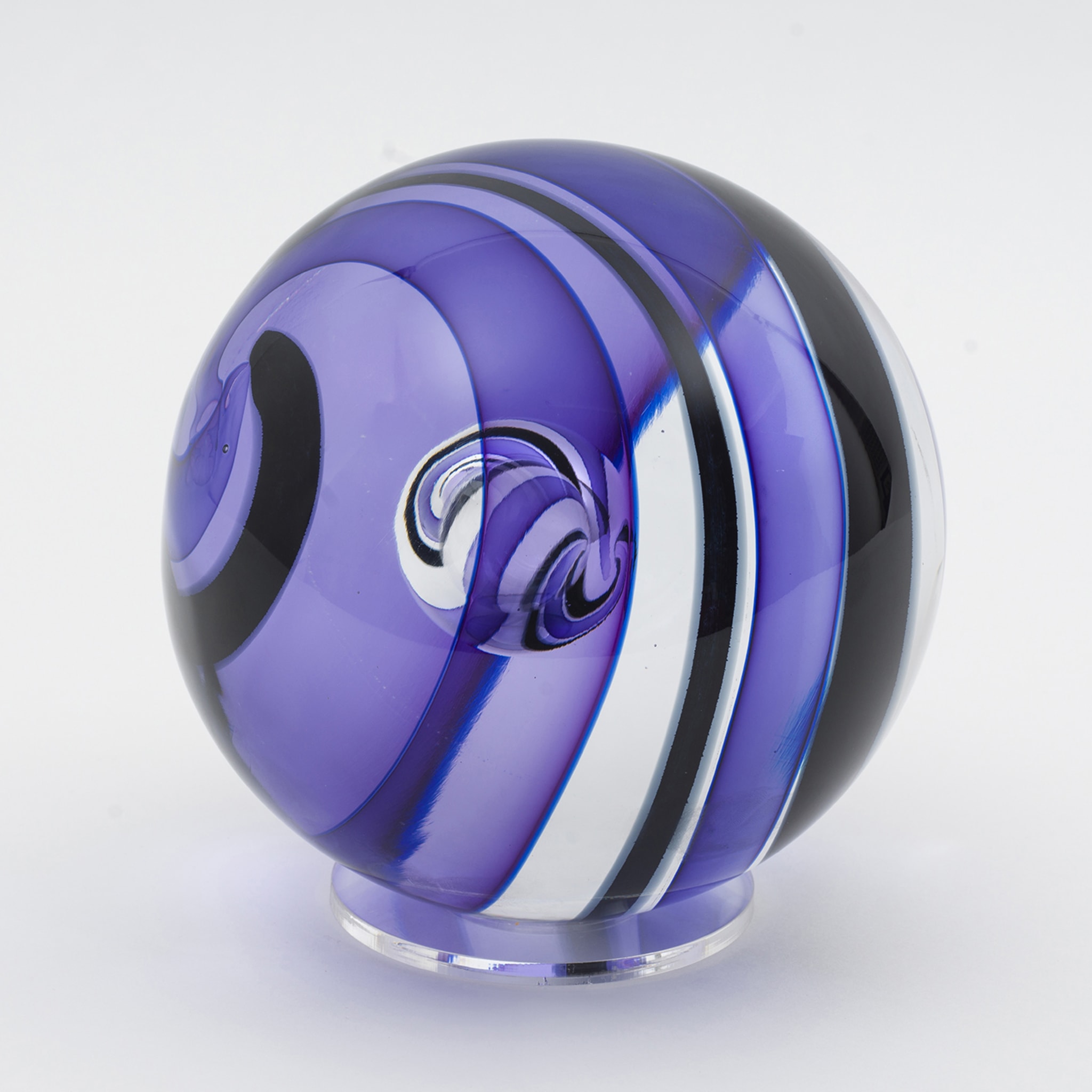 Dark Violet Glass Sphere - Alternative view 1