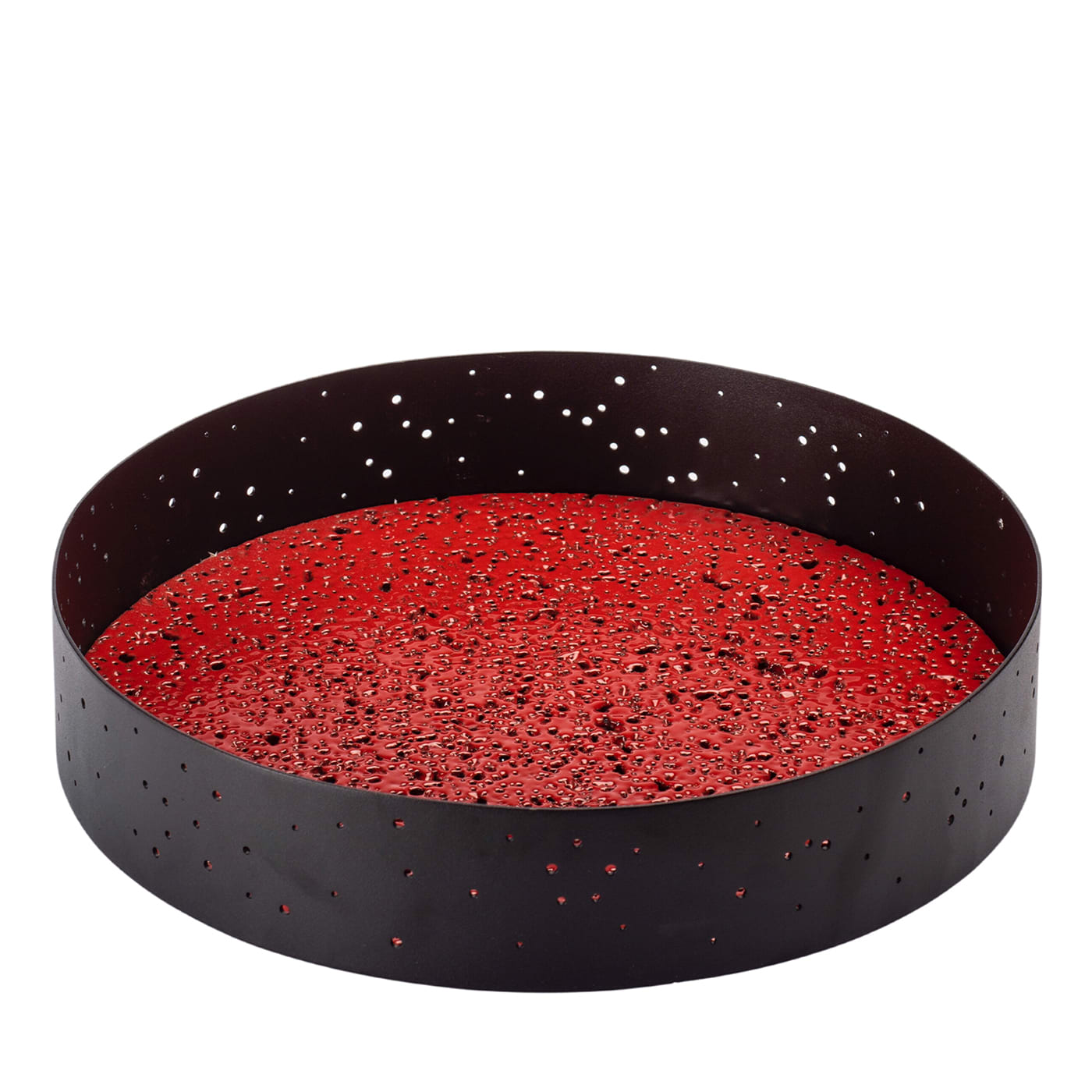 Eclittica Red Pietra Perciata Round Tray - Kimano