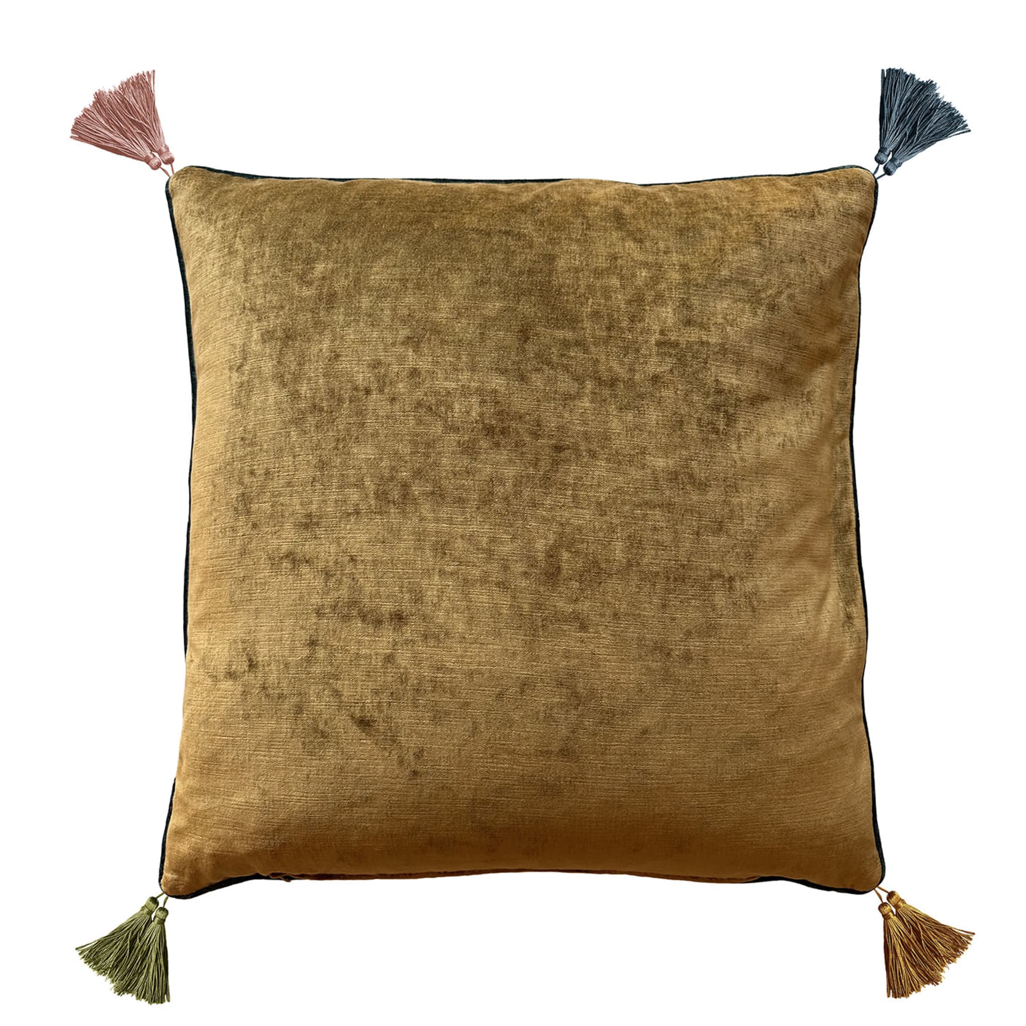 Circus Tigre Embroidered Beige Cushion - Alternative view 1