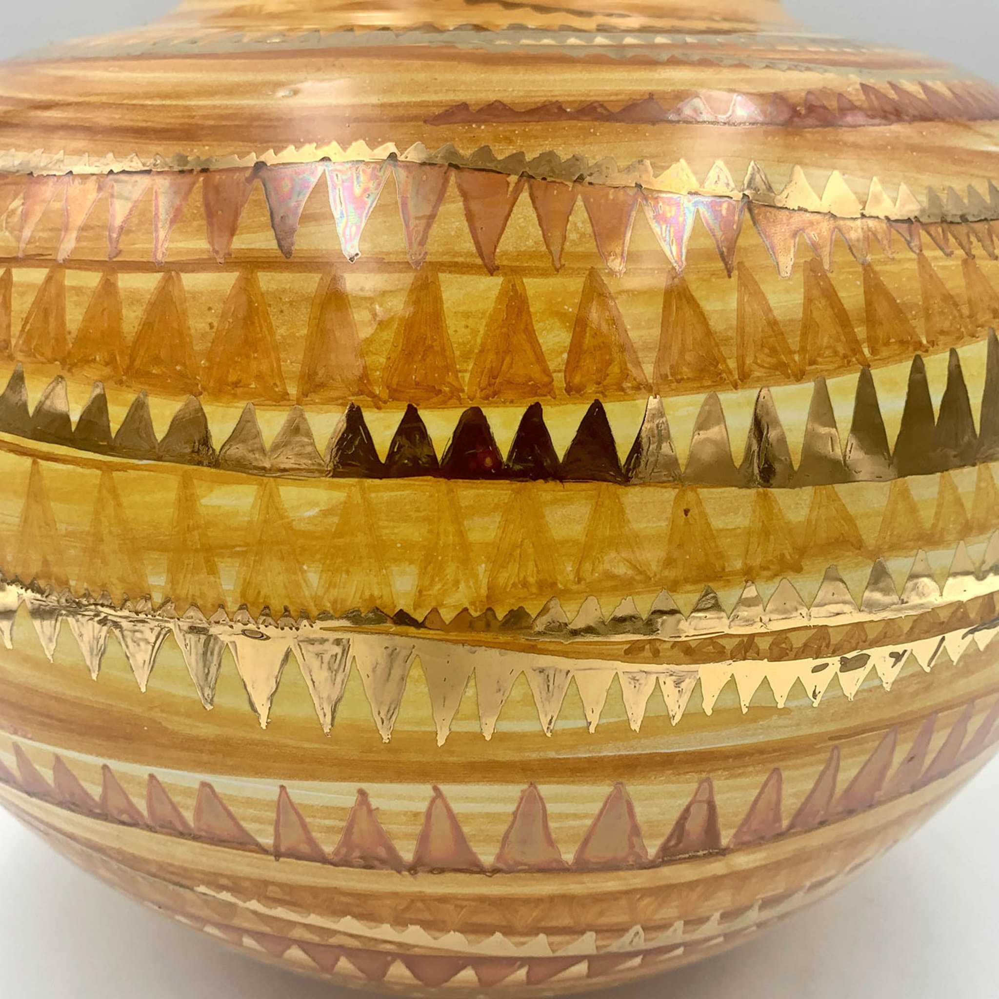 Gelbe Mosaik-Vase - Alternative Ansicht 1