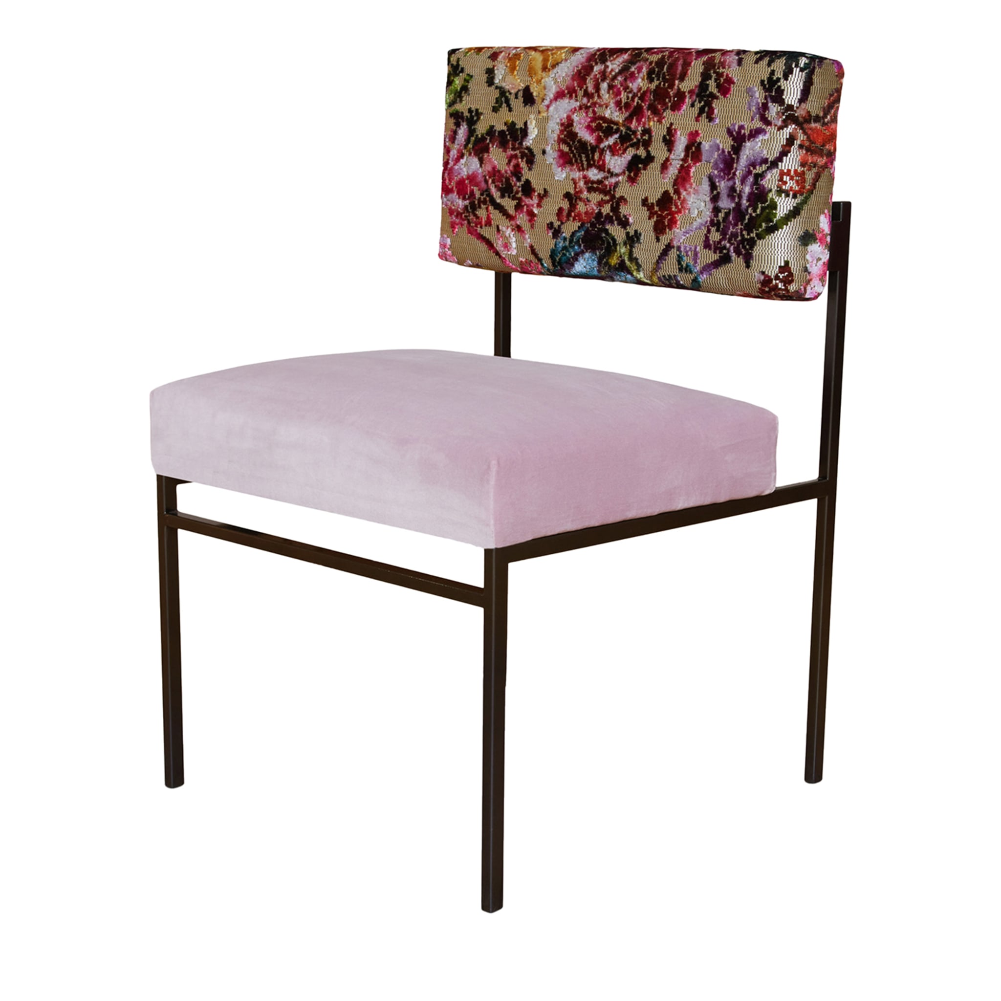 Aurea Pink Flowers Dining Chair - Main view