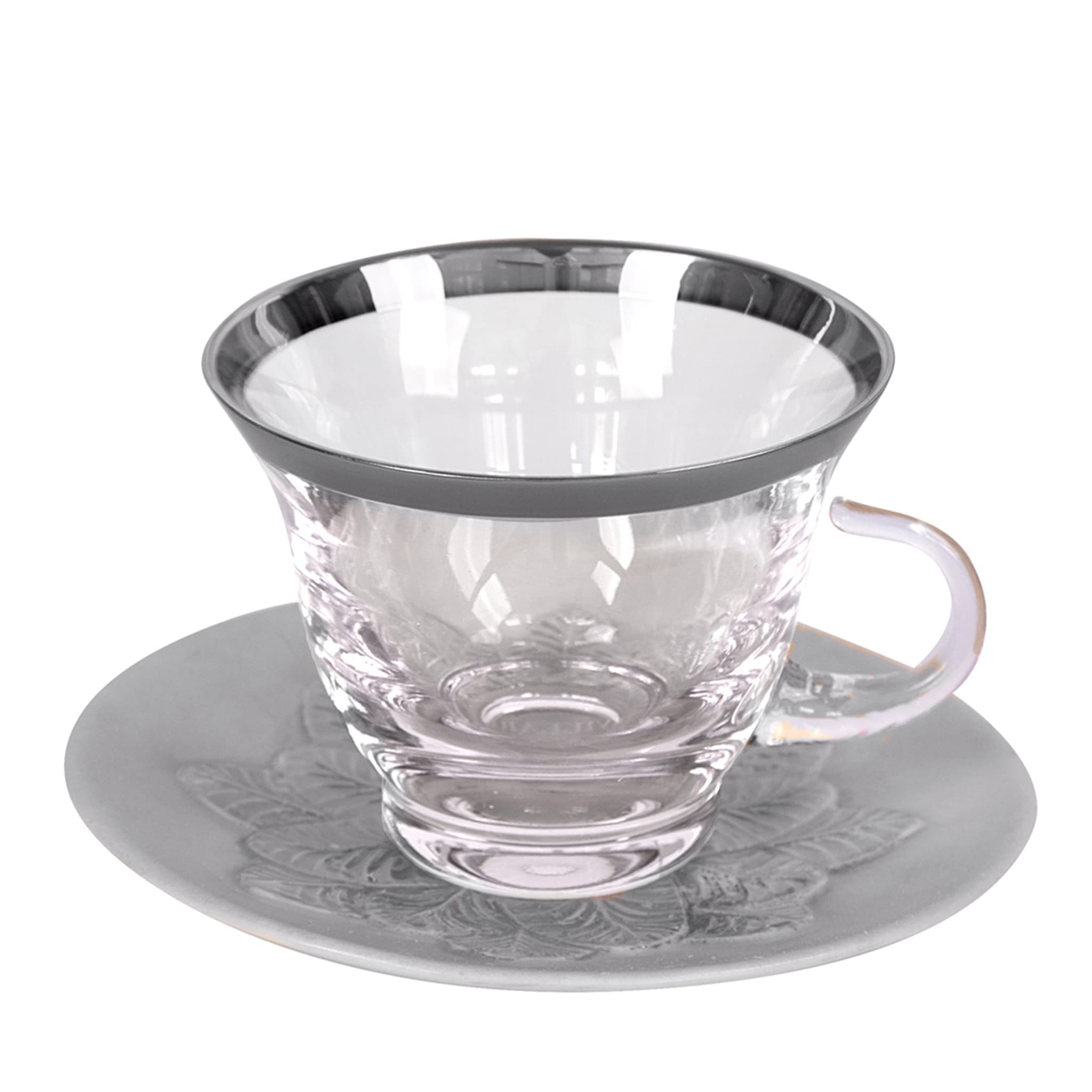  PEACOCK CAPUCCINO CUP - SILVER - Main view