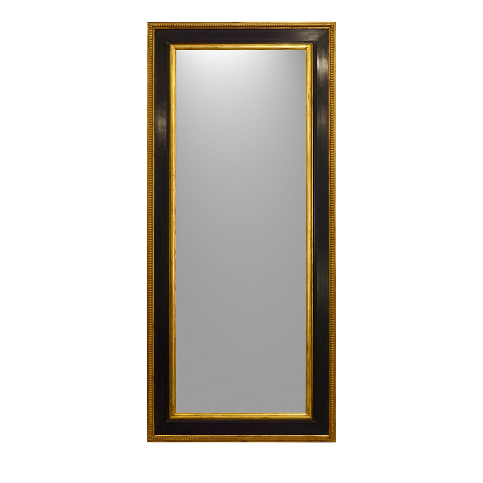 Espejo rectangular Cassetta en pan de oro y ébano - Vista principal