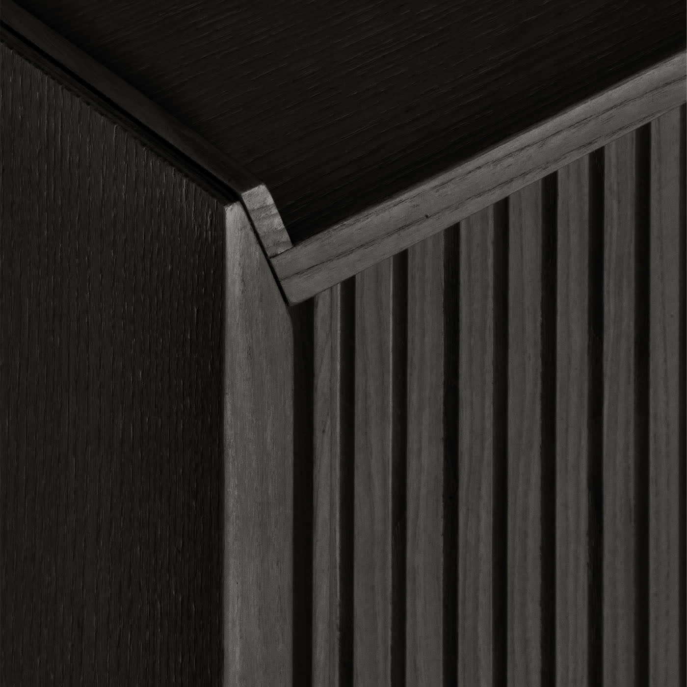 Sipario 3-Doors Low Black Ash Sideboard