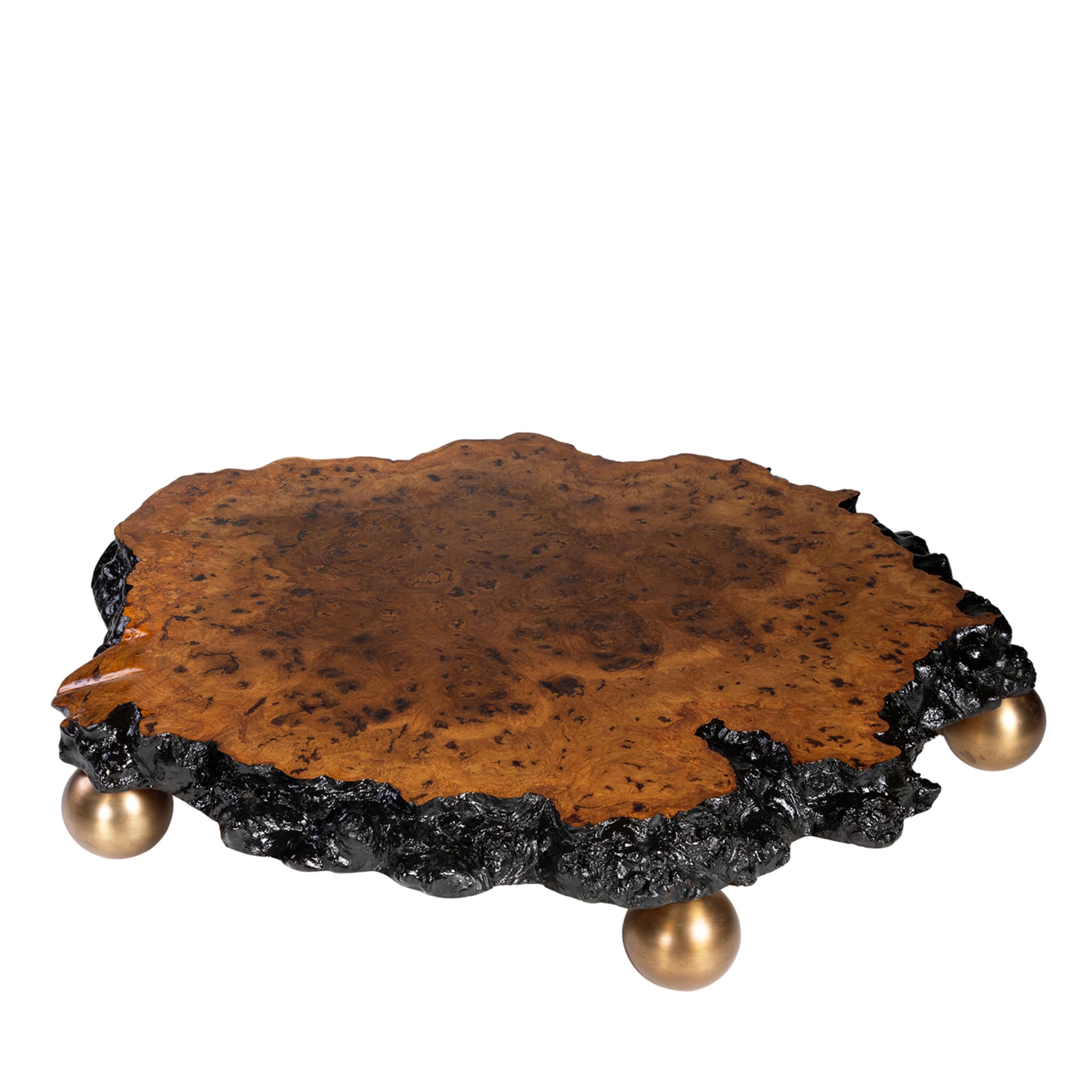 Magma I Footed Oak Briar Coffee Table - Main view