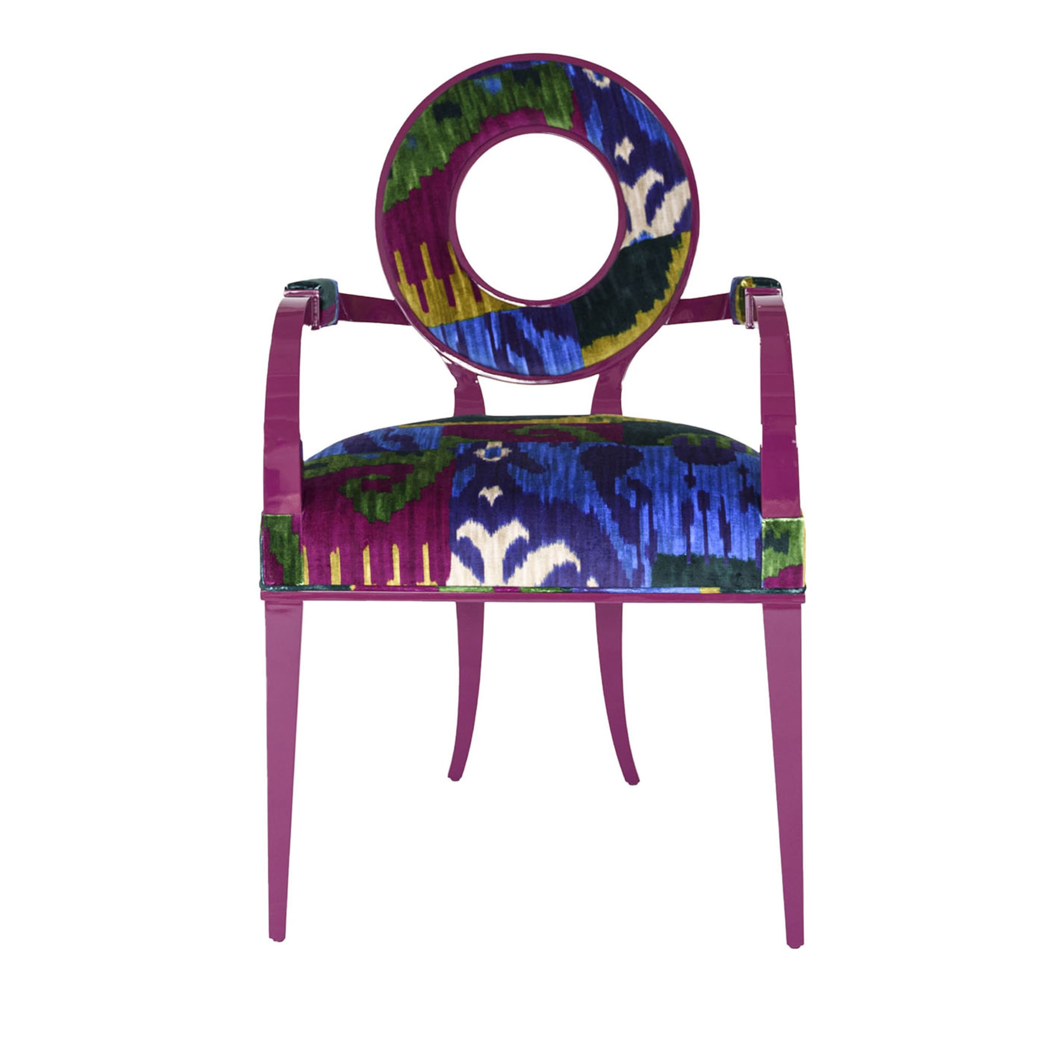 New Moon Magenta Chair With Armrests - Main view
