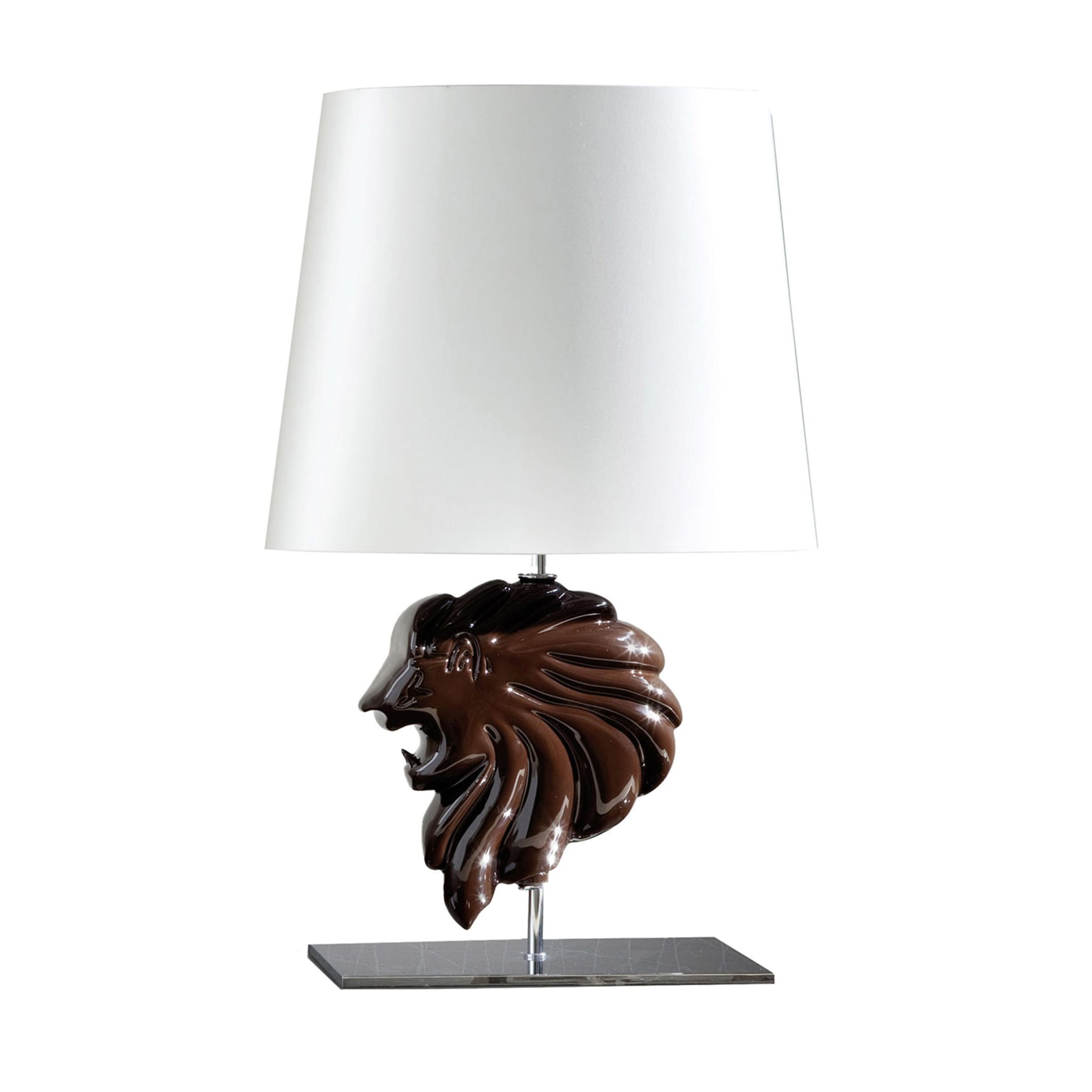 Lámpara de mesa marrón León - Vista principal