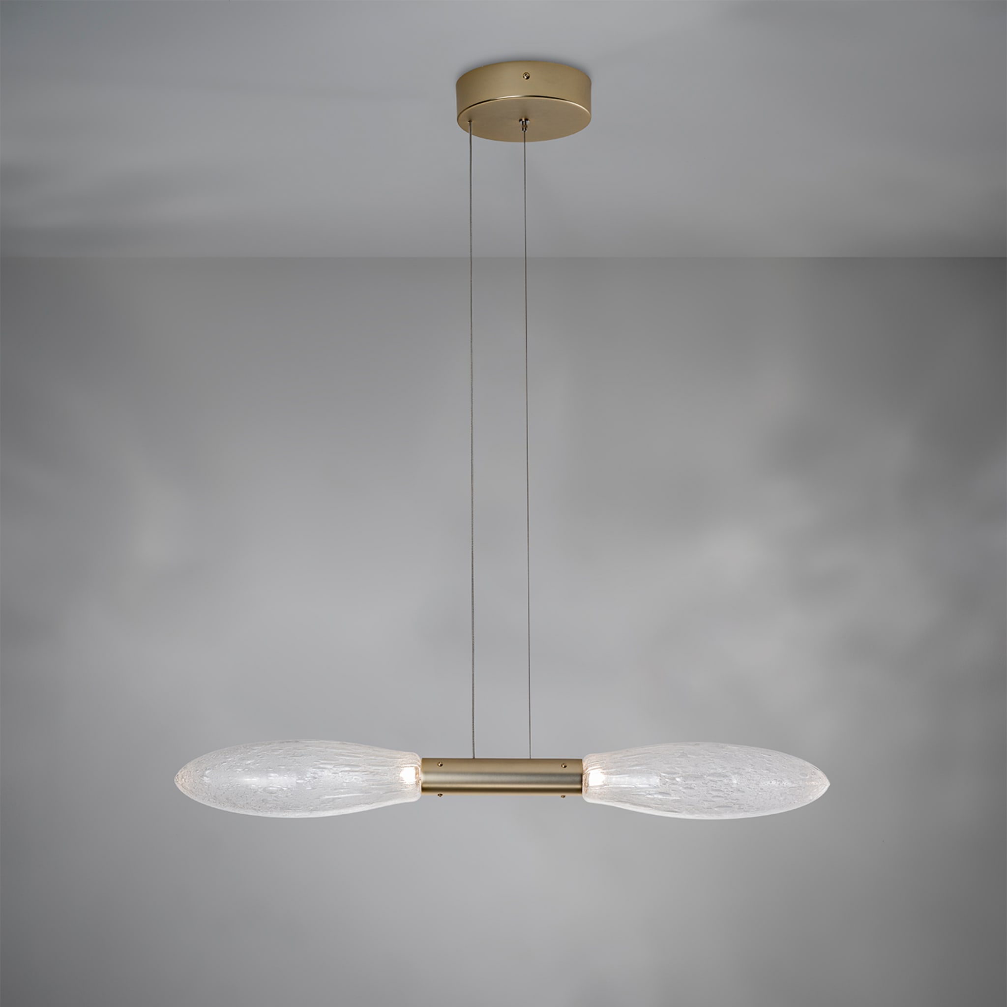 Miox Murano Glass Gold Pendant Lamp - Alternative view 1
